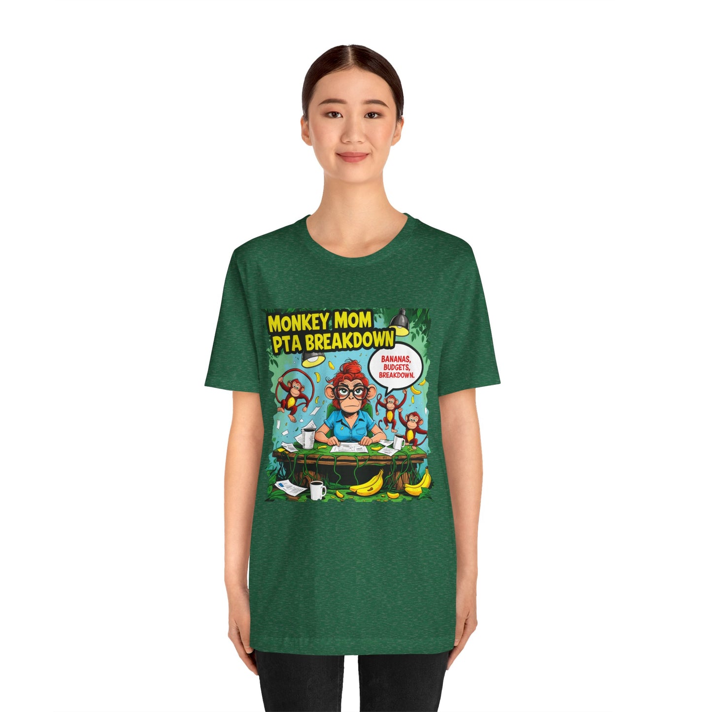 Monkey Mom T-shirt, Jungle Chaos PTA Humor Classroom Stress Gift