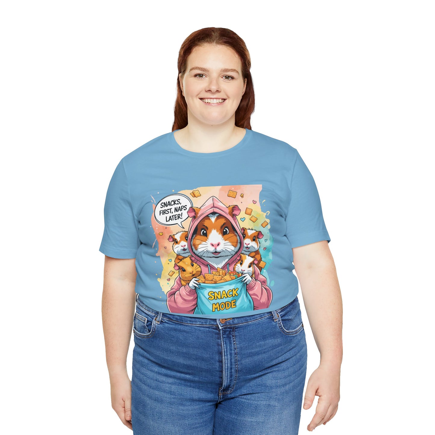Guinea Pig Mom T-shirt, Snack Rescue Mission, Cozy Family Humor for Snack Lovers