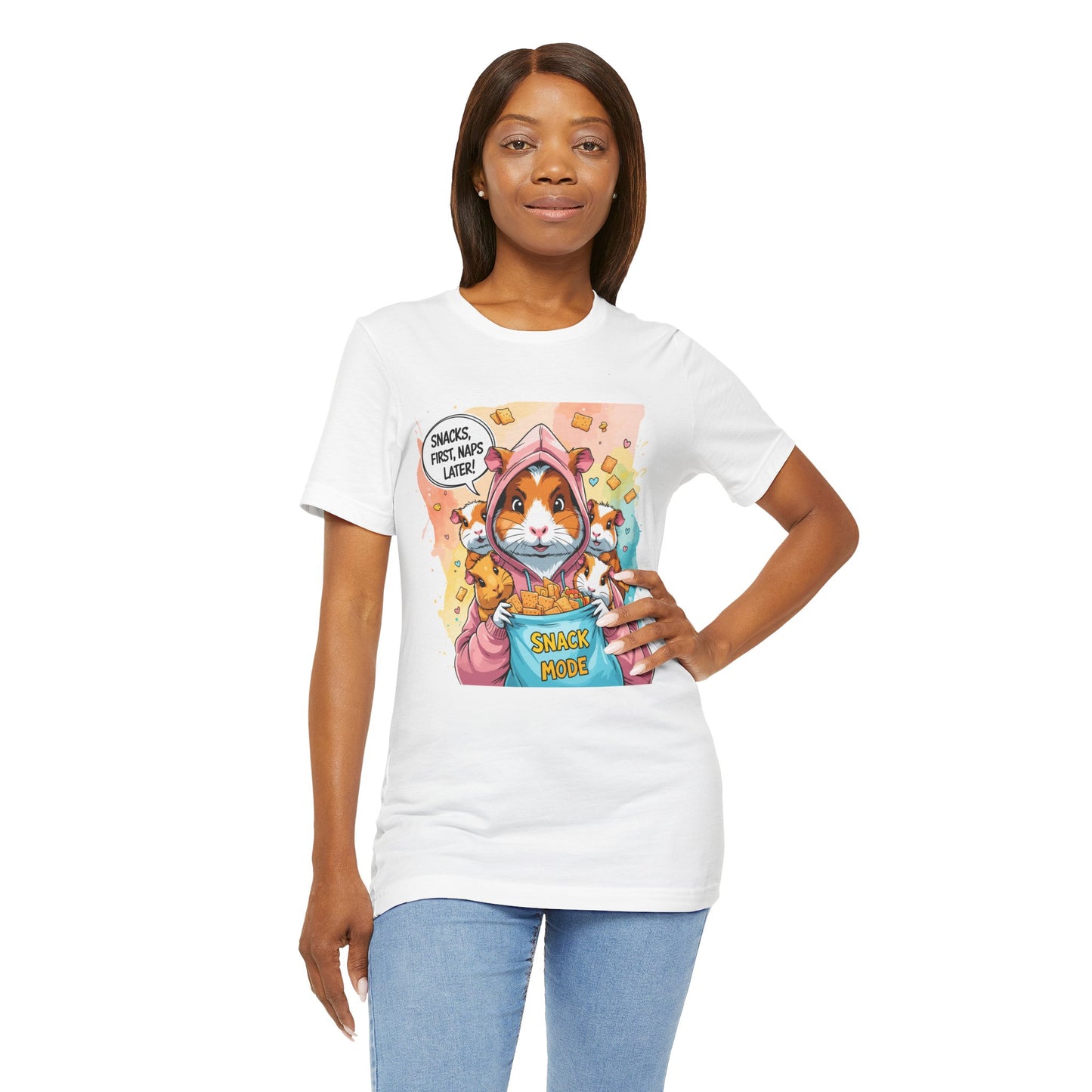 Guinea Pig Mom T-shirt, Snack Rescue Mission, Cozy Family Humor for Snack Lovers