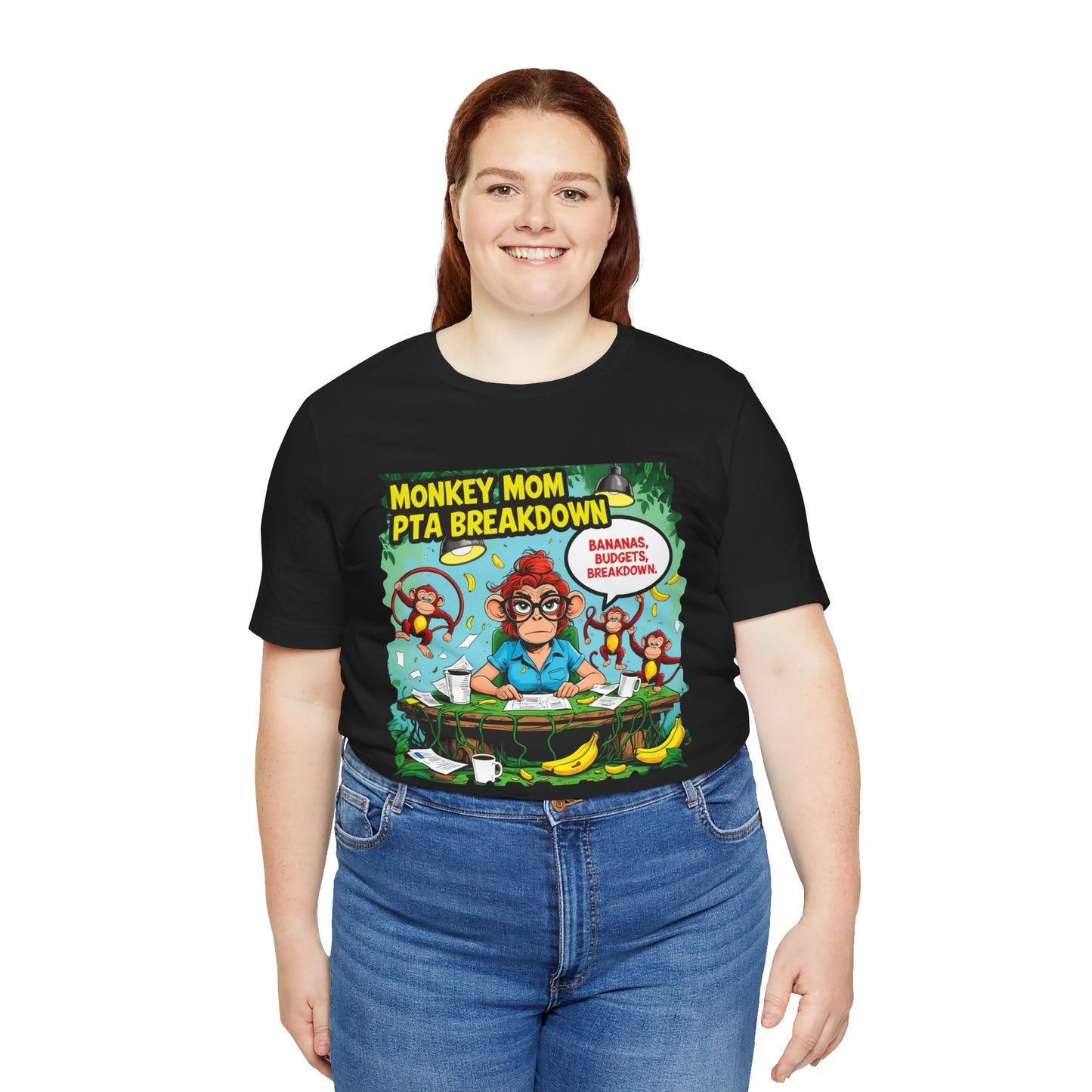 Monkey Mom T-shirt, Jungle Chaos PTA Humor Classroom Stress Gift