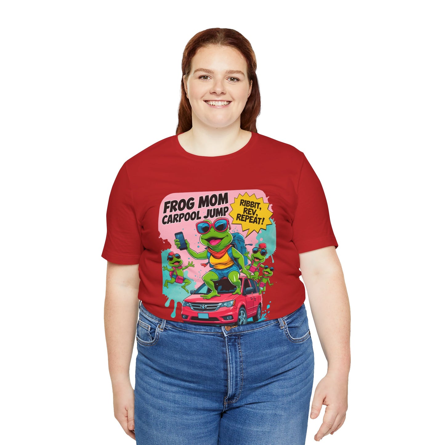 Frog Mom T-shirt Carpool Jump Chaos Rush Parent Commuter Humor
