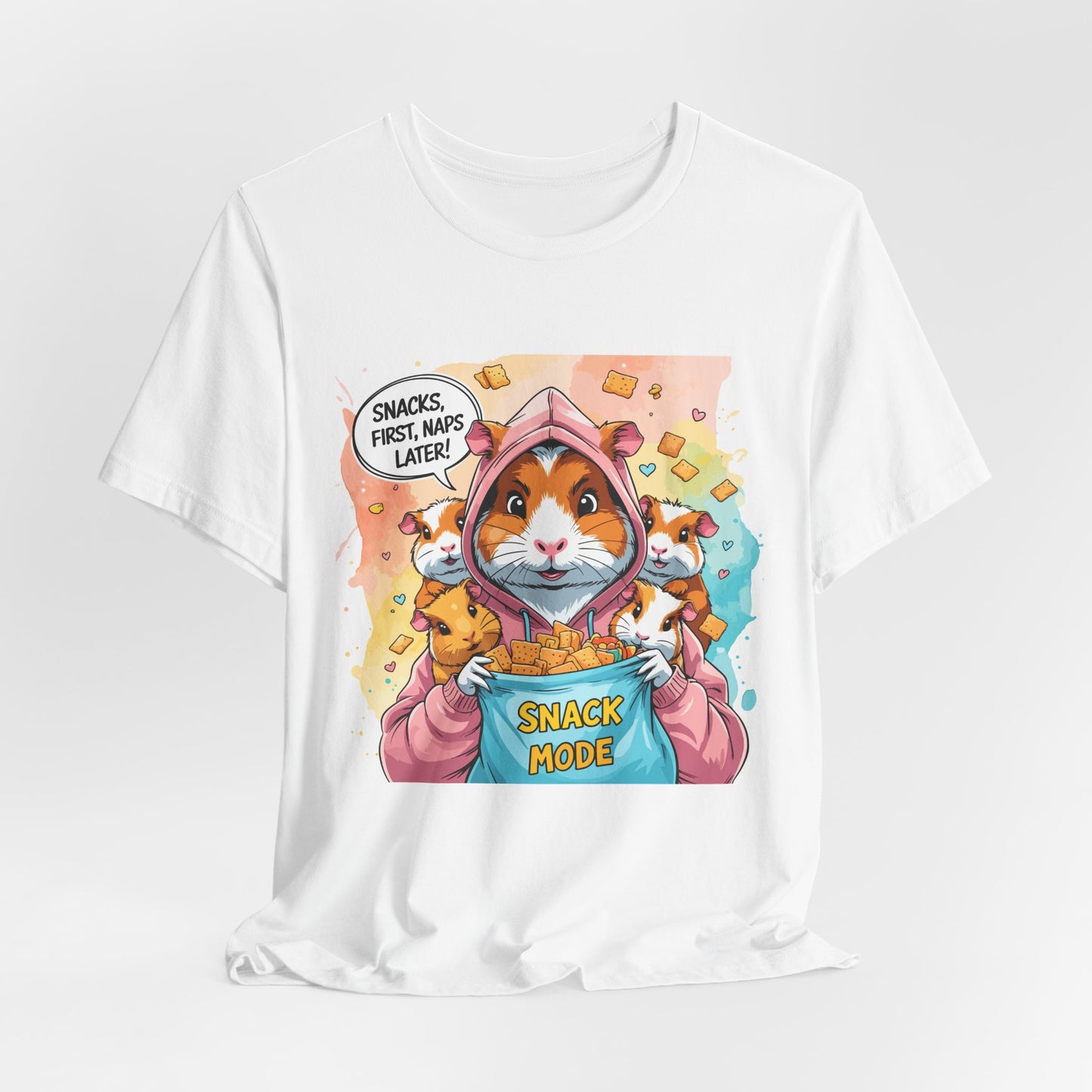 Guinea Pig Mom T-shirt, Snack Rescue Mission, Cozy Family Humor for Snack Lovers