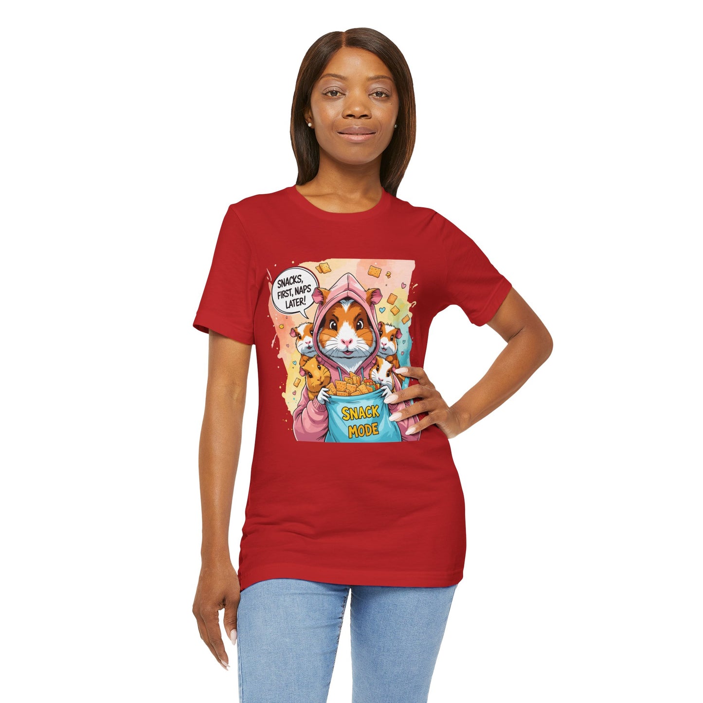 Guinea Pig Mom T-shirt, Snack Rescue Mission, Cozy Family Humor for Snack Lovers