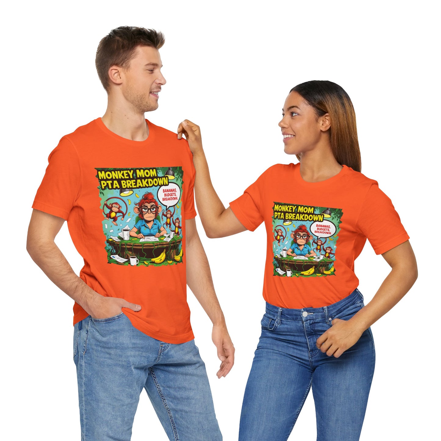 Monkey Mom T-shirt, Jungle Chaos PTA Humor Classroom Stress Gift