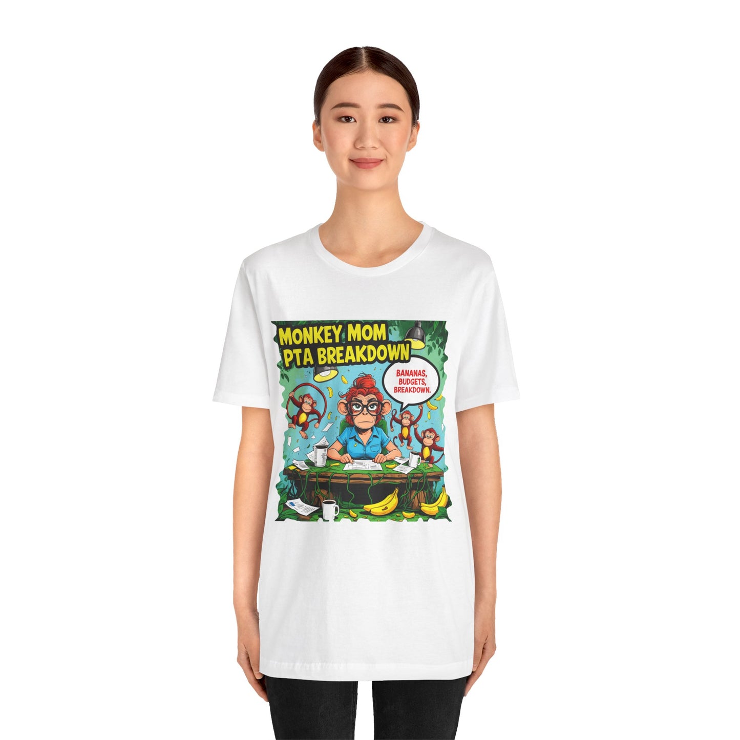 Monkey Mom T-shirt, Jungle Chaos PTA Humor Classroom Stress Gift