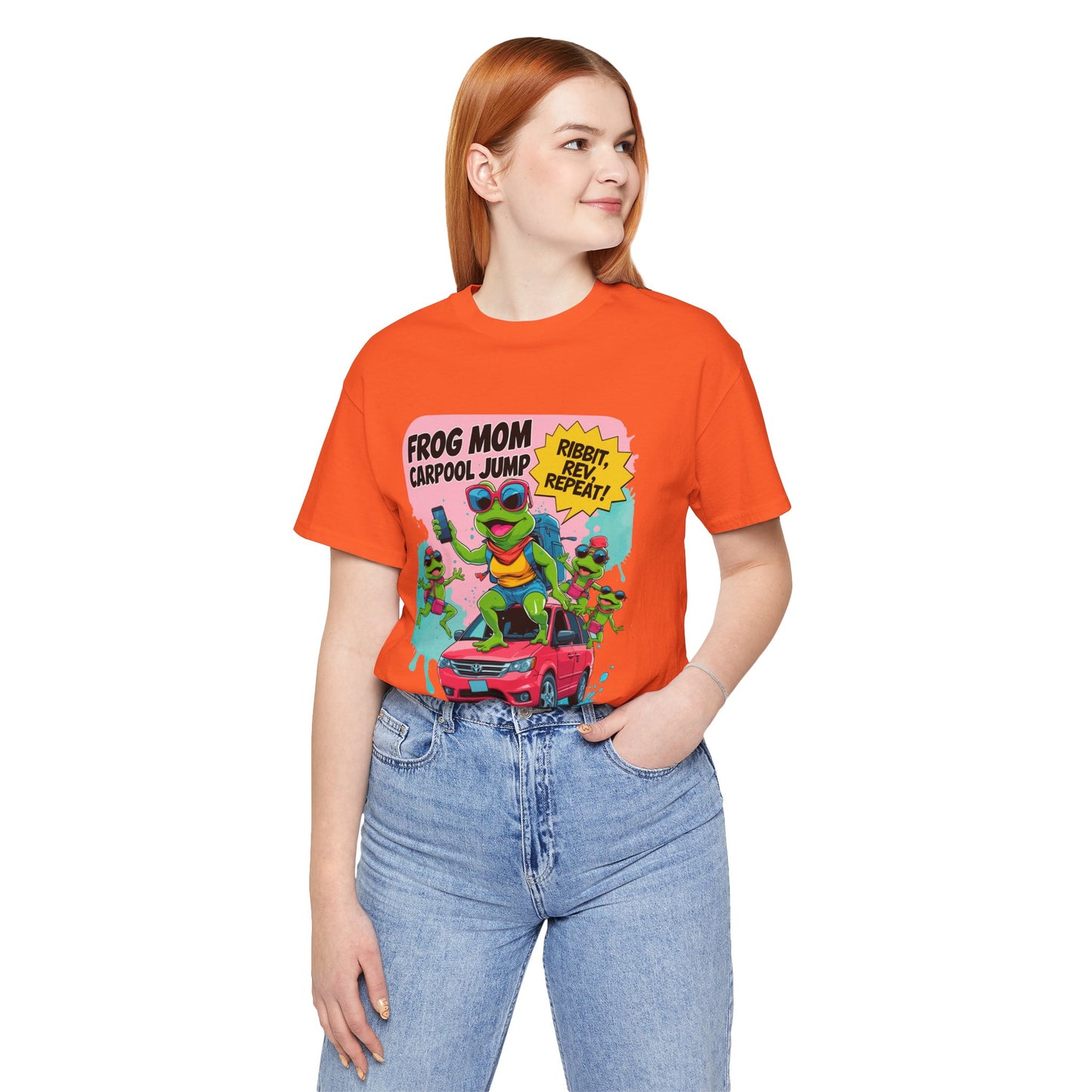 Frog Mom T-shirt Carpool Jump Chaos Rush Parent Commuter Humor
