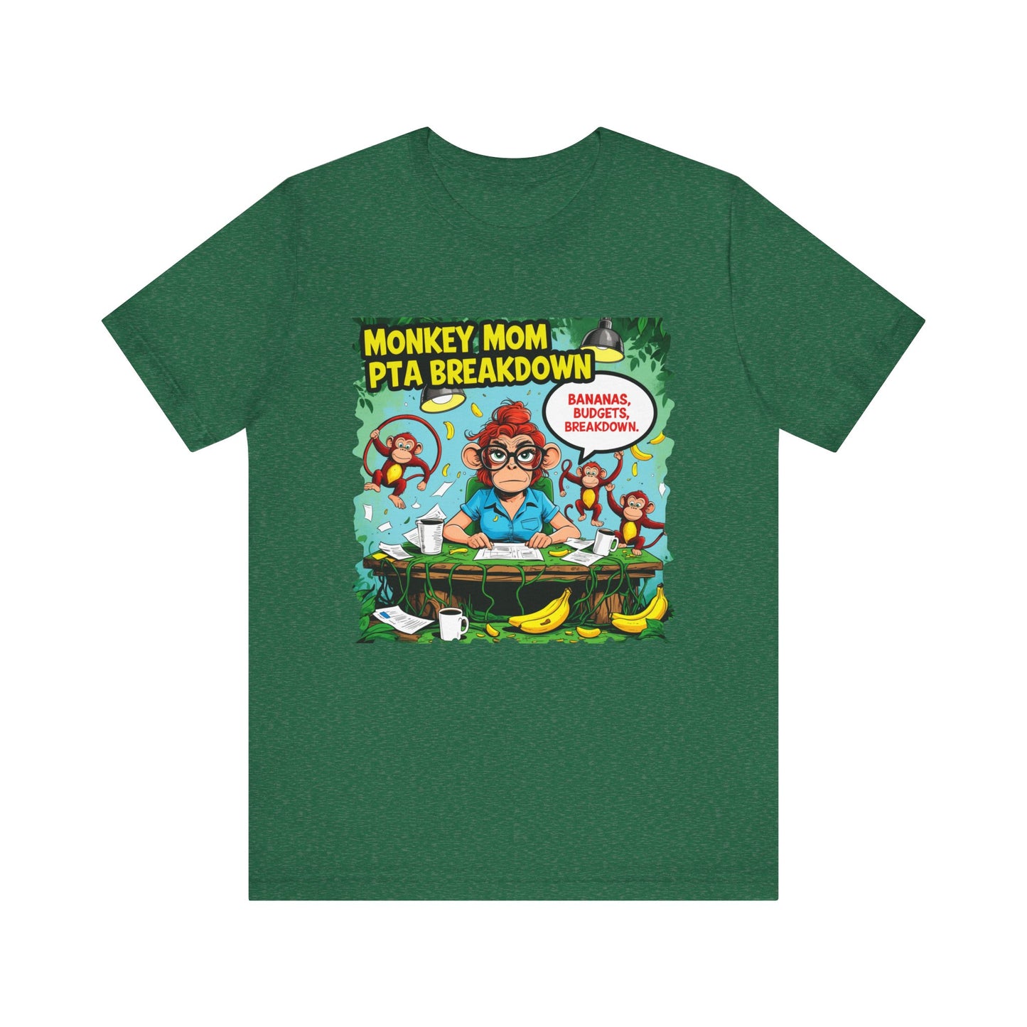 Monkey Mom T-shirt, Jungle Chaos PTA Humor Classroom Stress Gift