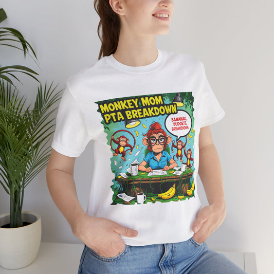 Monkey Mom T-shirt, Jungle Chaos PTA Humor Classroom Stress Gift