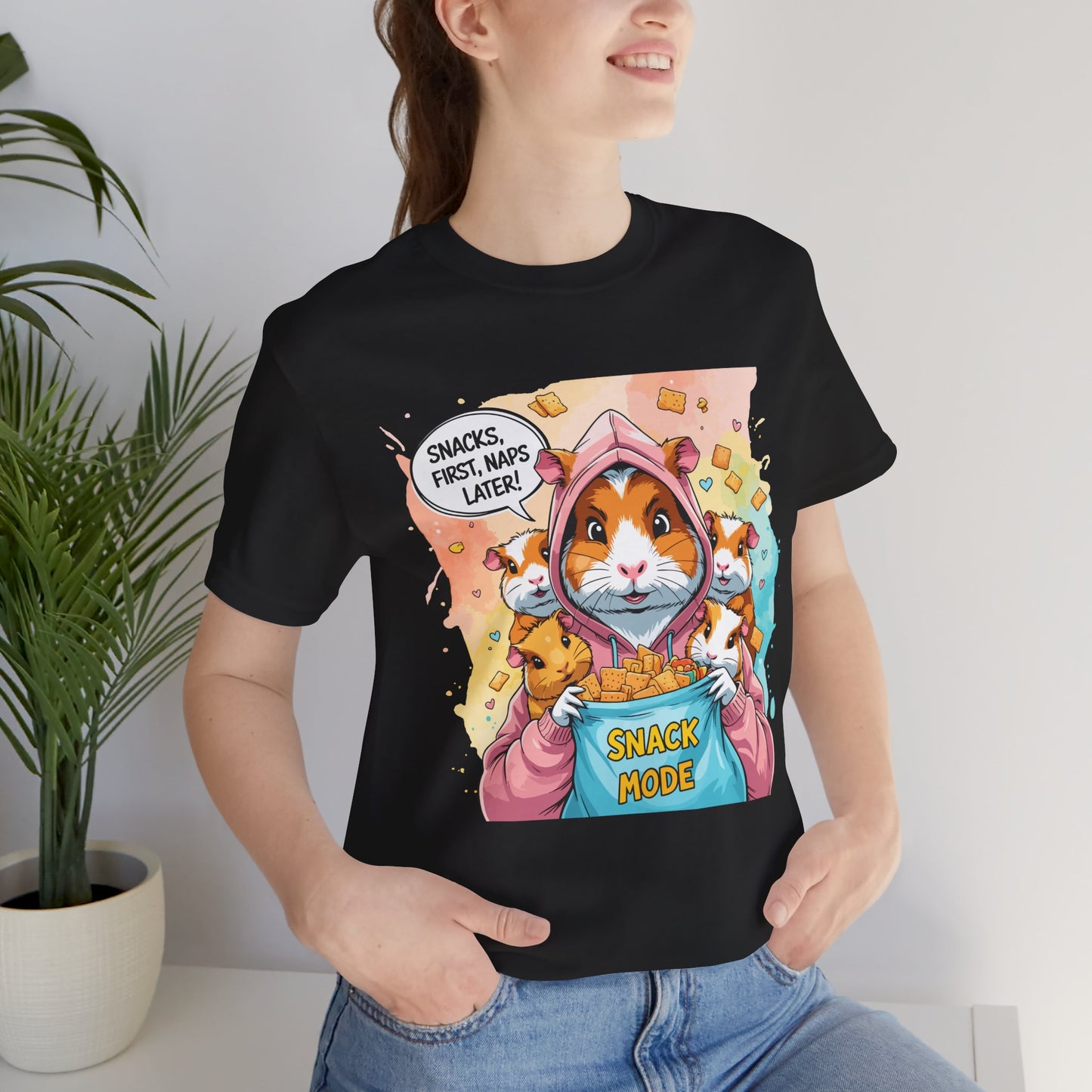 Guinea Pig Mom T-shirt, Snack Rescue Mission, Cozy Family Humor for Snack Lovers