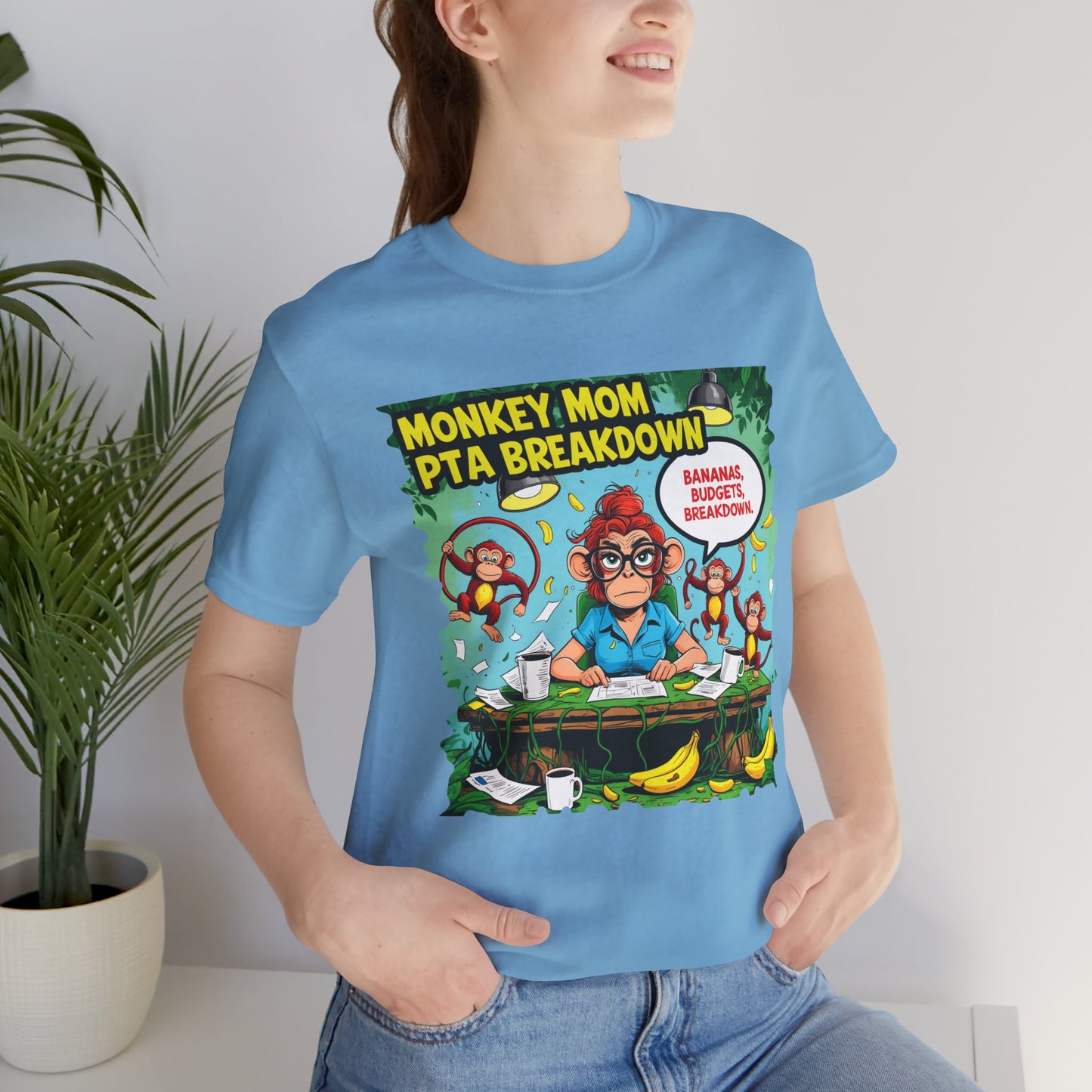 Monkey Mom T-shirt, Jungle Chaos PTA Humor Classroom Stress Gift