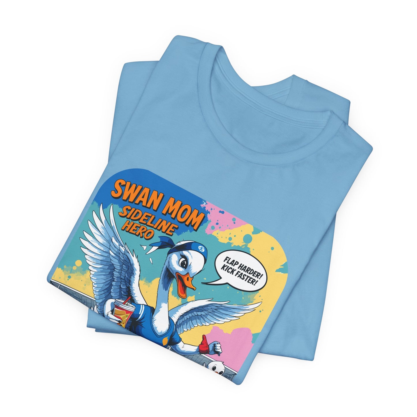 Swan Mom Soccer T-shirt Sideline Screams Funny Yell Game