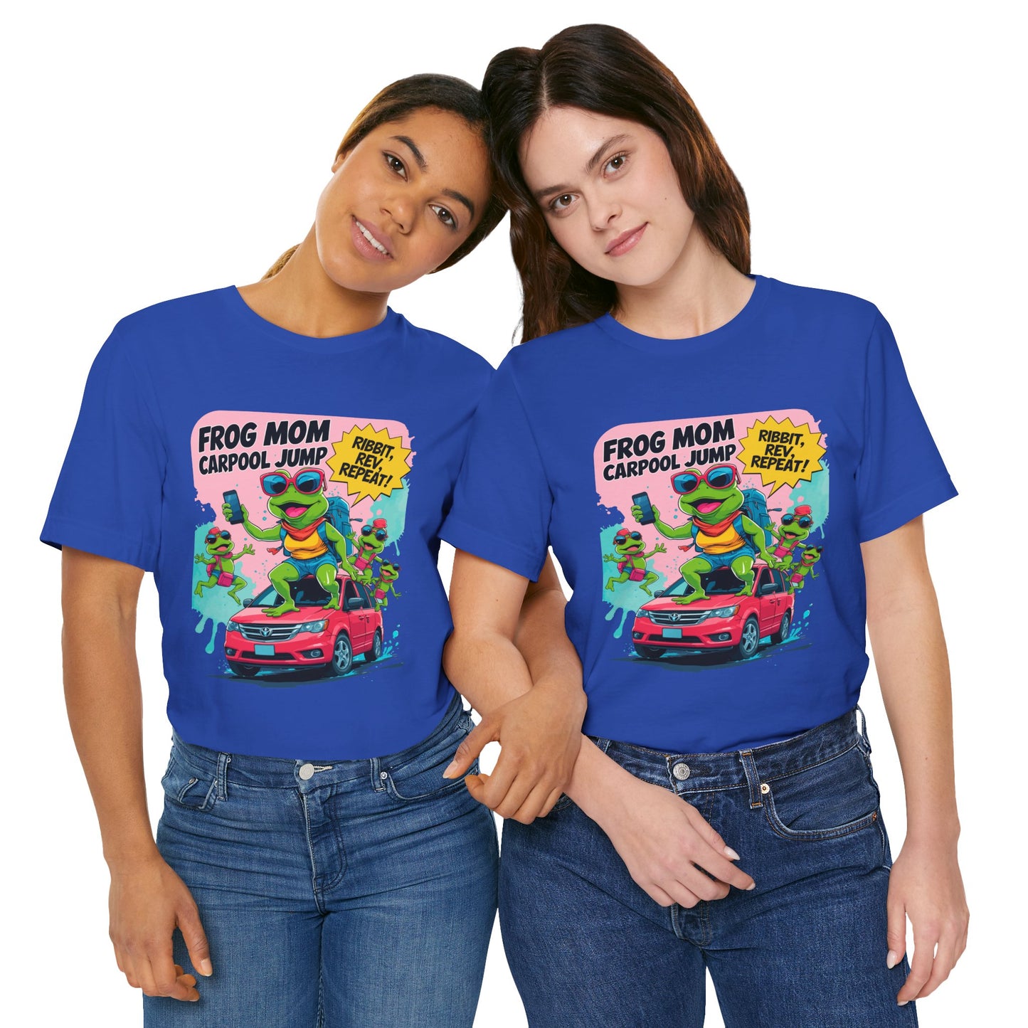 Frog Mom T-shirt Carpool Jump Chaos Rush Parent Commuter Humor