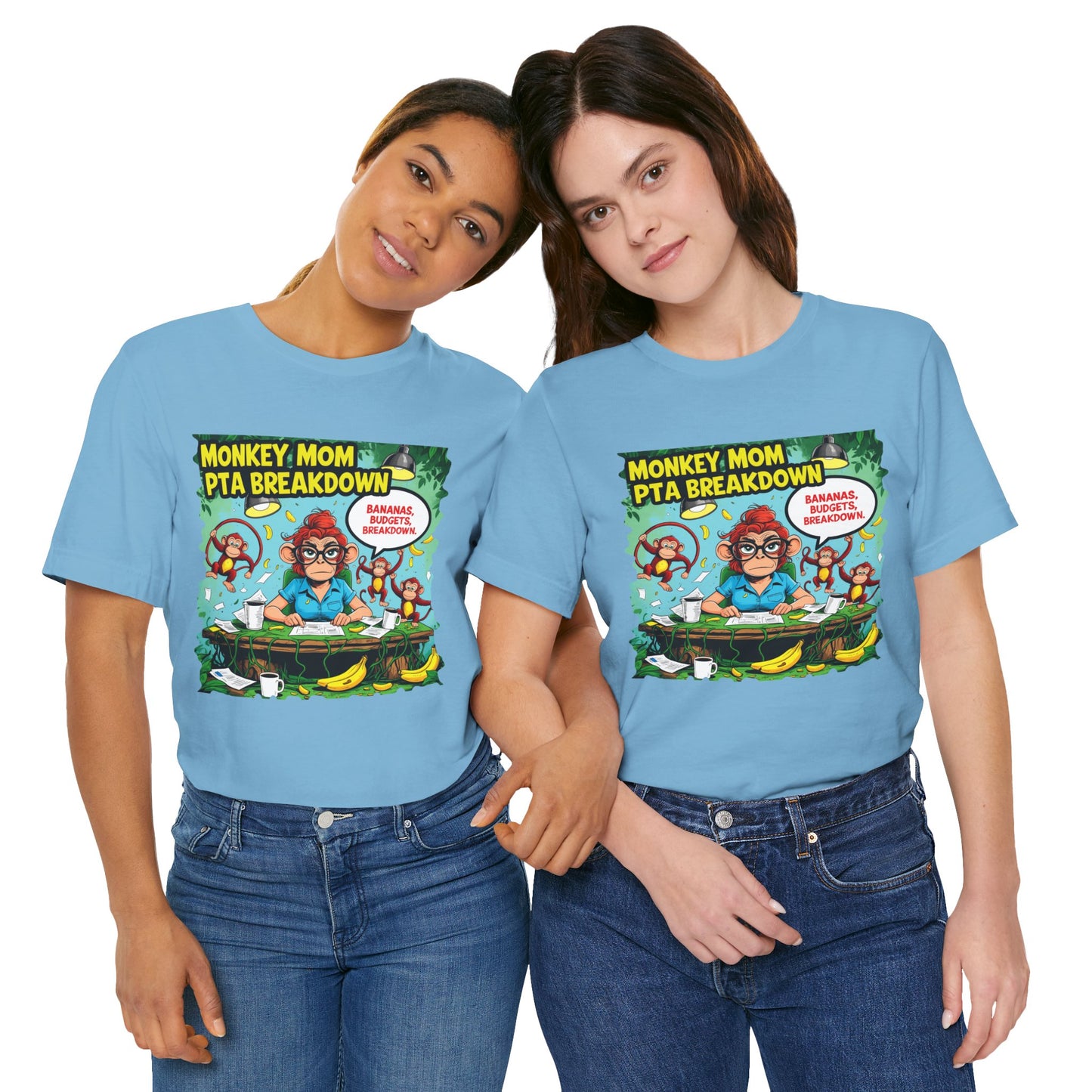 Monkey Mom T-shirt, Jungle Chaos PTA Humor Classroom Stress Gift