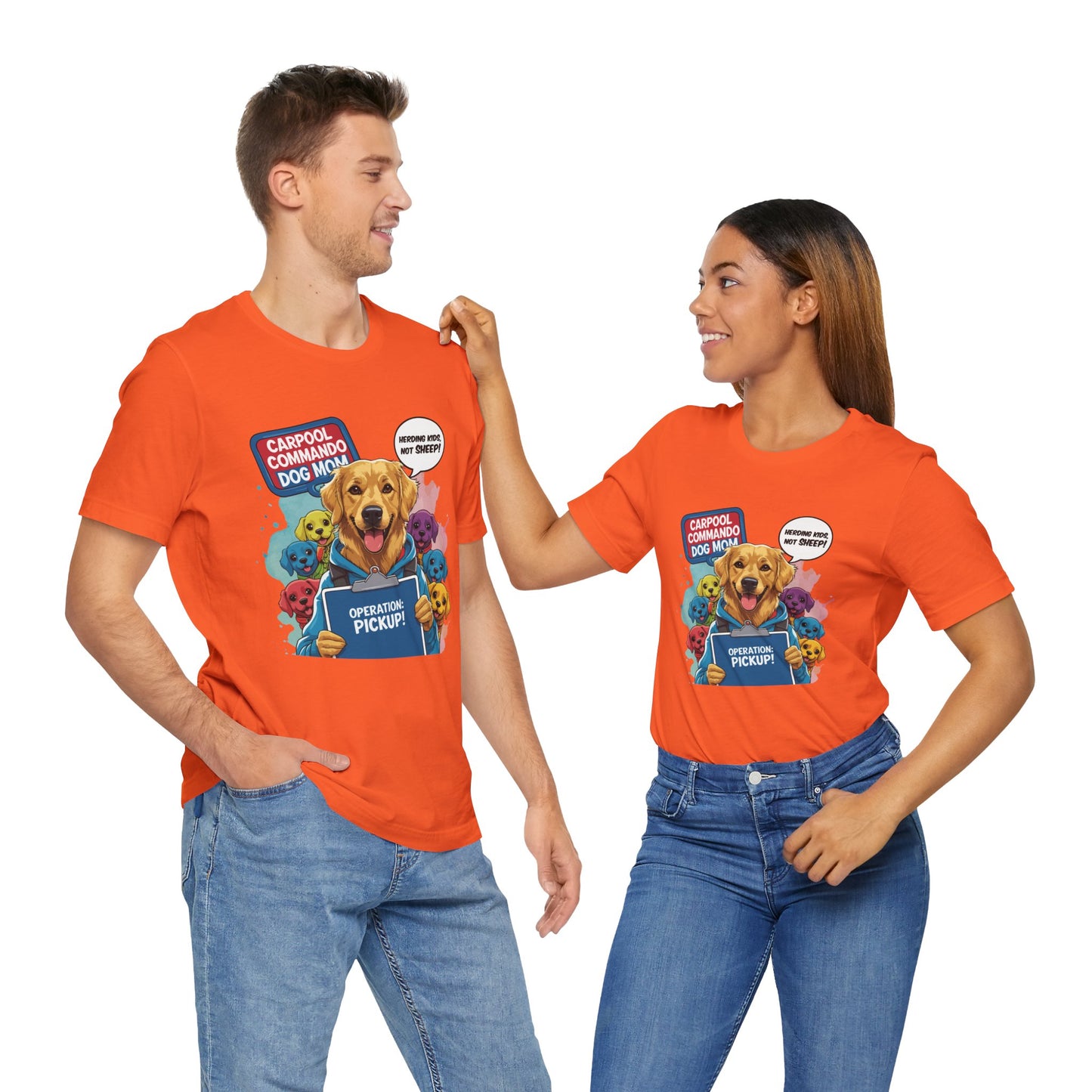 Dog Mom T-shirt, Carpool Commando School Pickup Survival, Funny Family Chaos