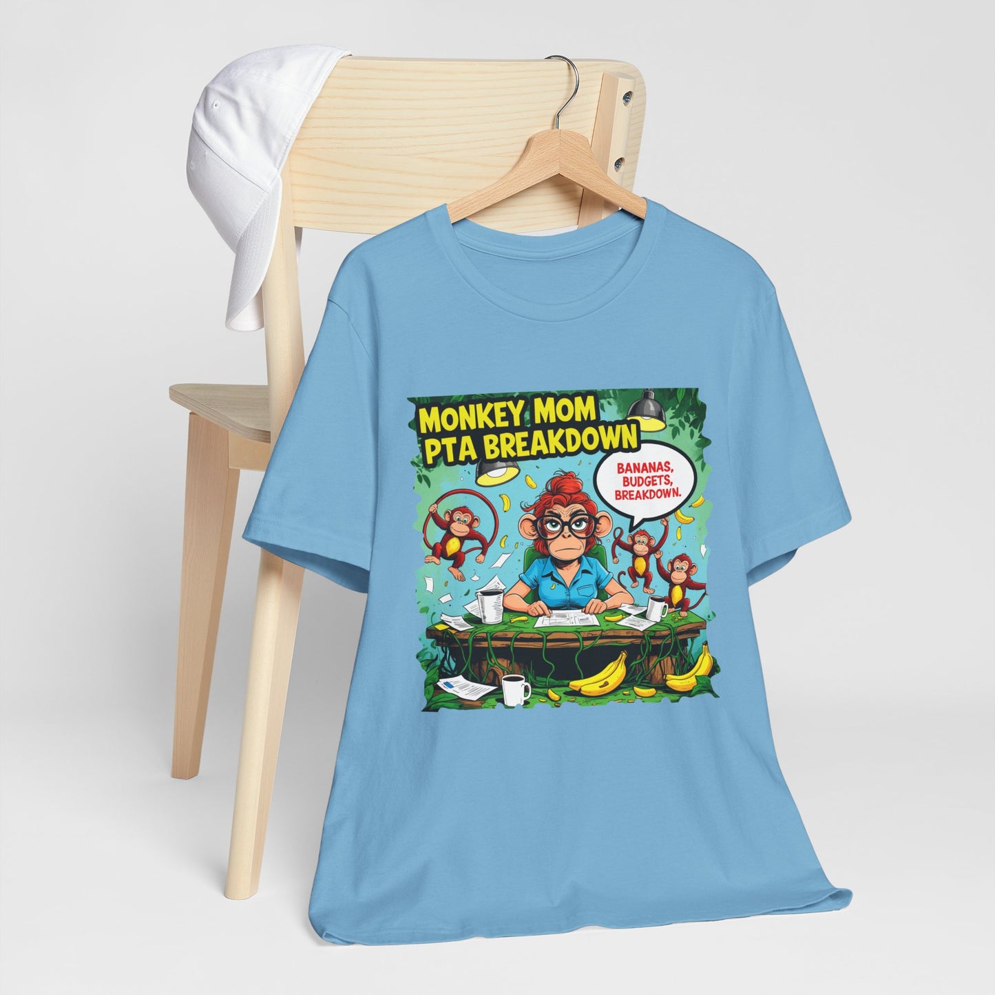 Monkey Mom T-shirt, Jungle Chaos PTA Humor Classroom Stress Gift