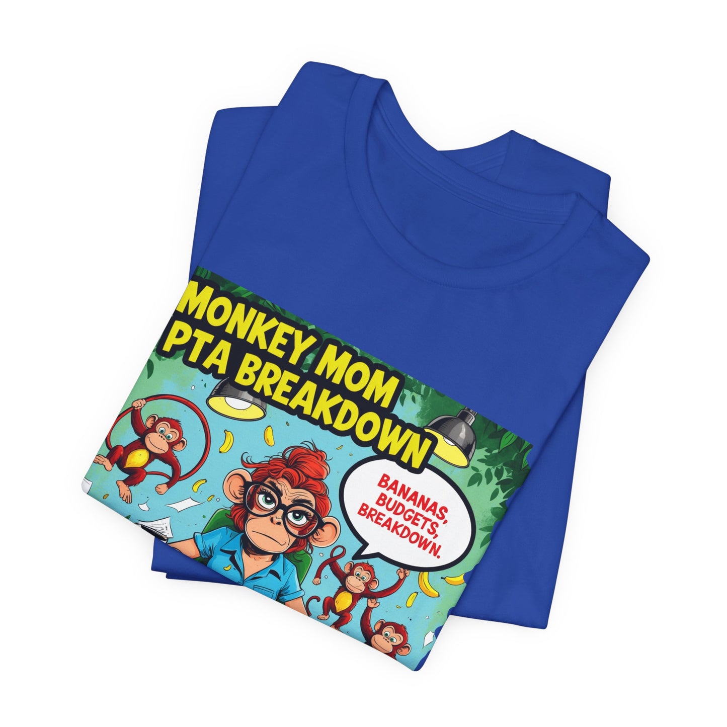 Monkey Mom T-shirt, Jungle Chaos PTA Humor Classroom Stress Gift
