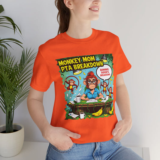 Monkey Mom T-shirt, Jungle Chaos PTA Humor Classroom Stress Gift