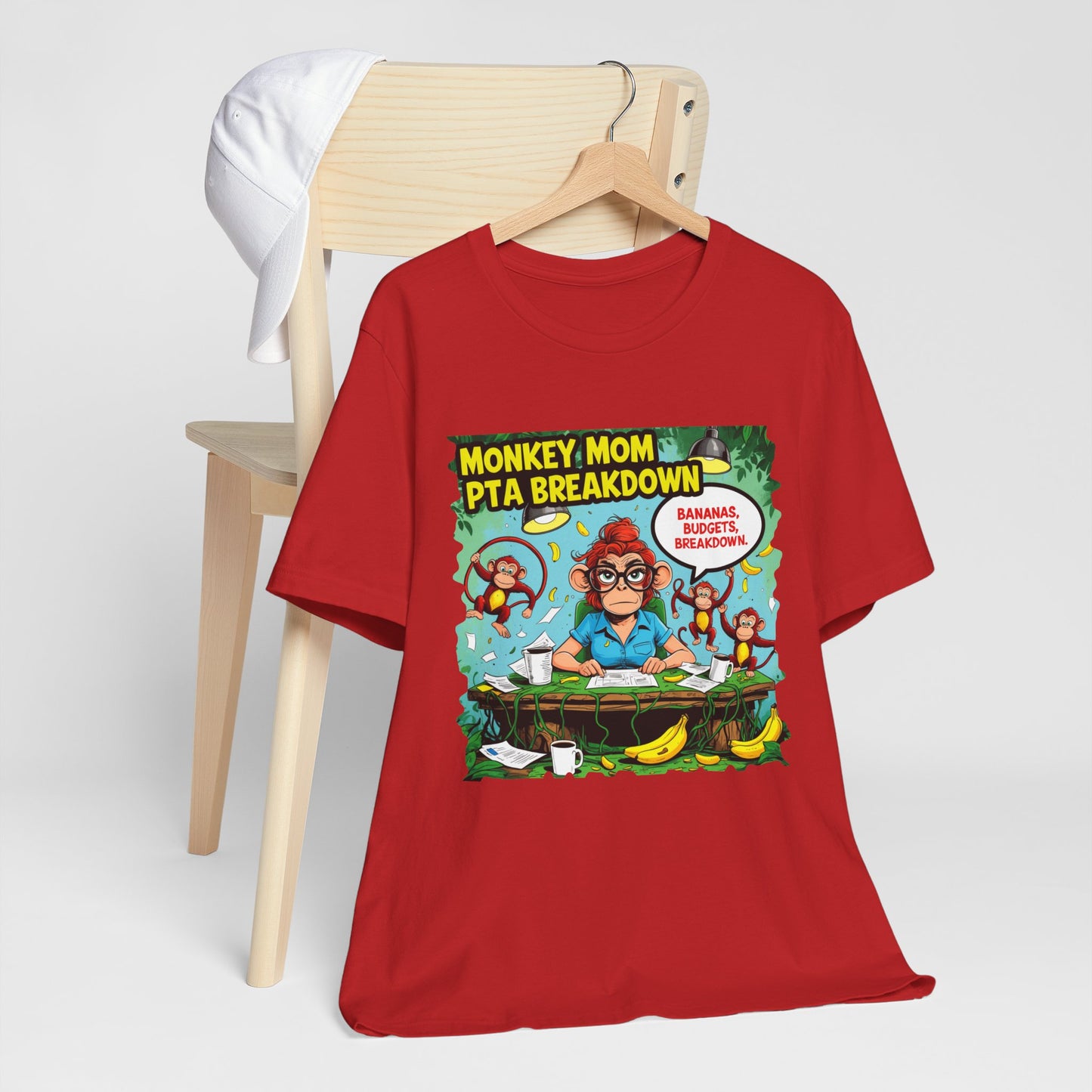 Monkey Mom T-shirt, Jungle Chaos PTA Humor Classroom Stress Gift
