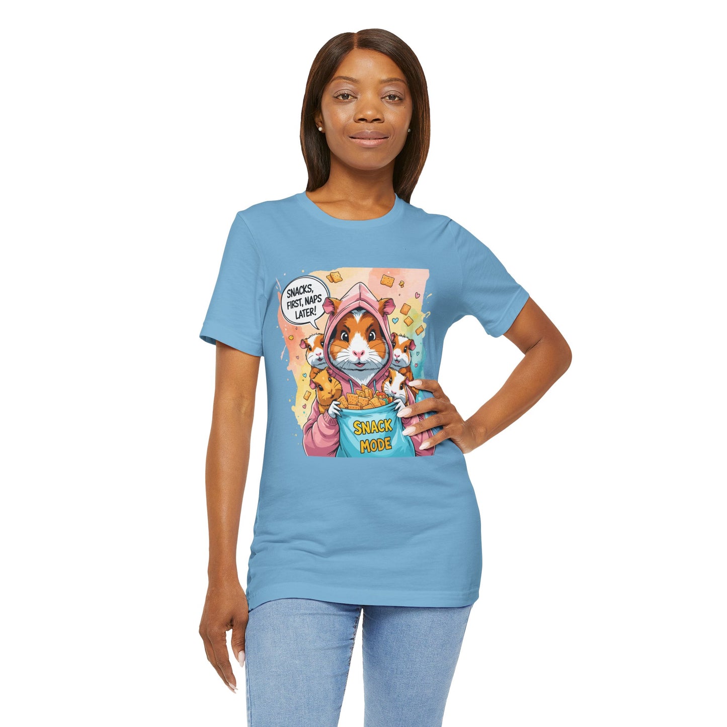 Guinea Pig Mom T-shirt, Snack Rescue Mission, Cozy Family Humor for Snack Lovers