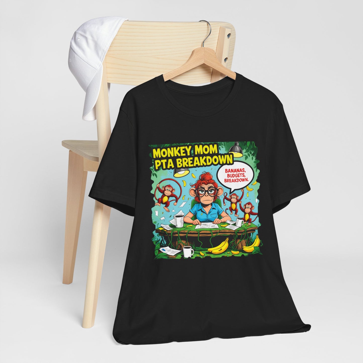 Monkey Mom T-shirt, Jungle Chaos PTA Humor Classroom Stress Gift