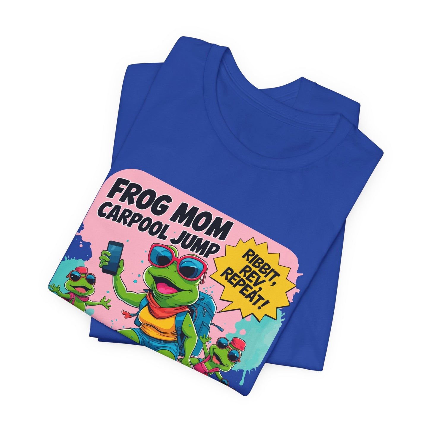 Frog Mom T-shirt Carpool Jump Chaos Rush Parent Commuter Humor