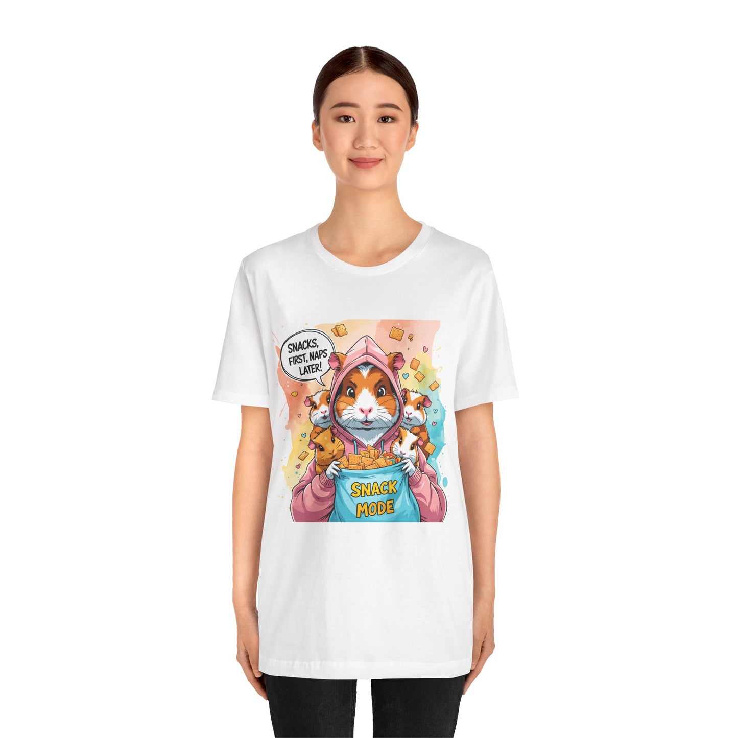 Guinea Pig Mom T-shirt, Snack Rescue Mission, Cozy Family Humor for Snack Lovers