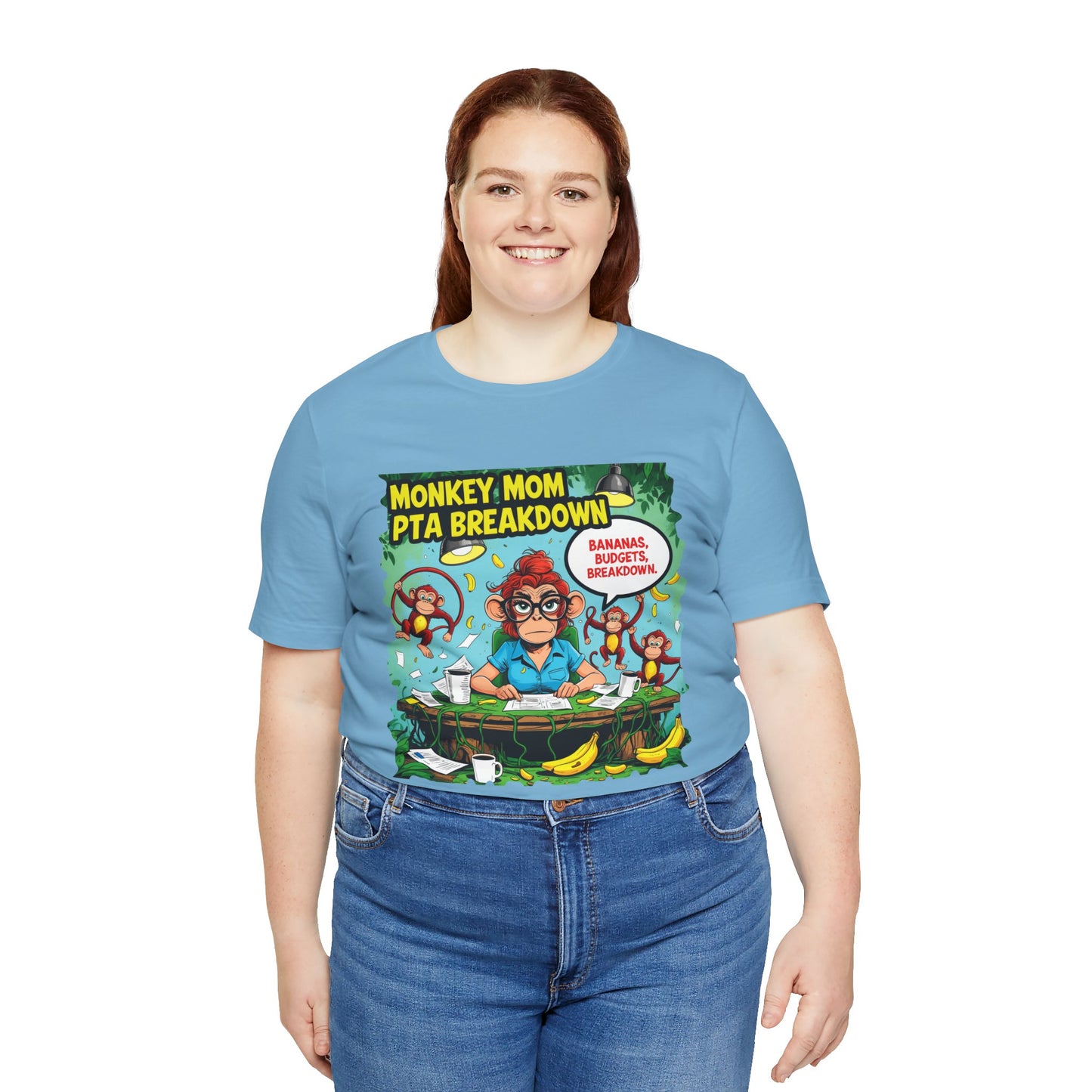 Monkey Mom T-shirt, Jungle Chaos PTA Humor Classroom Stress Gift