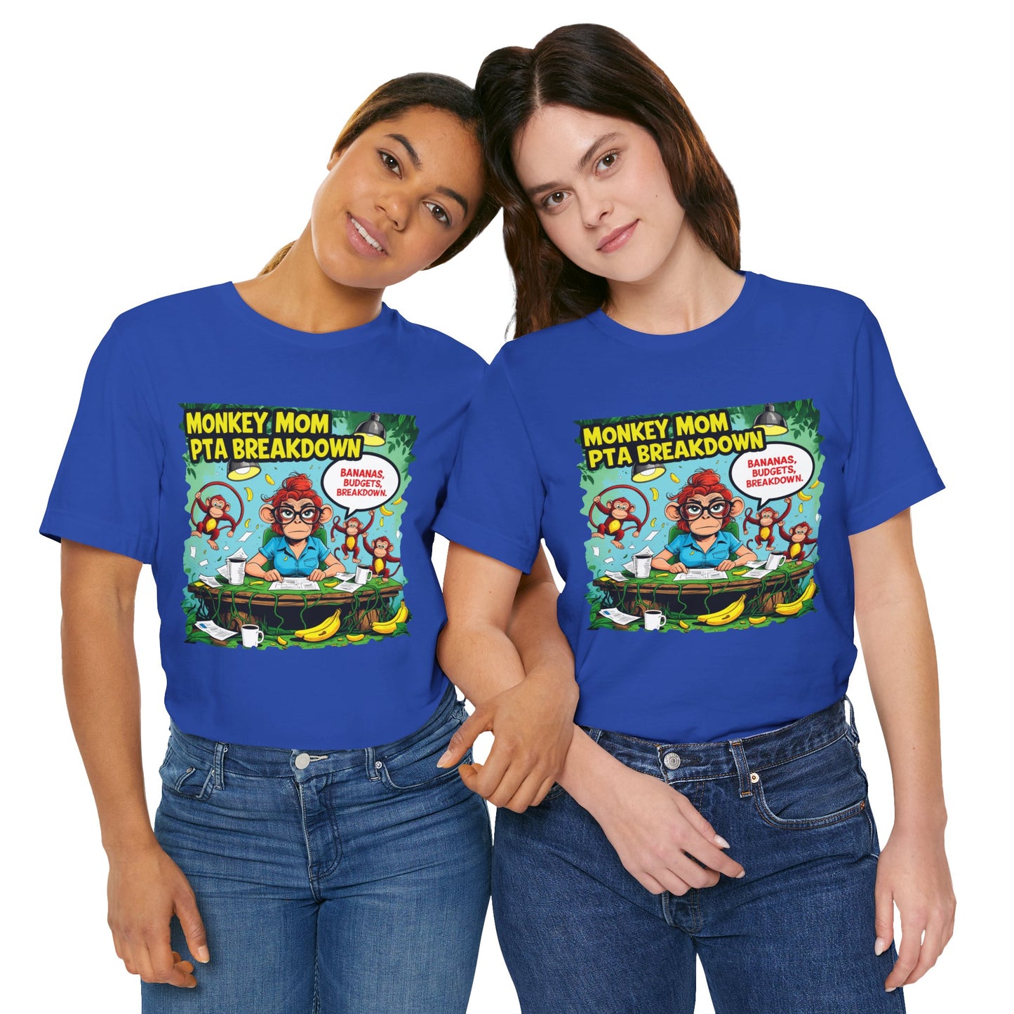 Monkey Mom T-shirt, Jungle Chaos PTA Humor Classroom Stress Gift