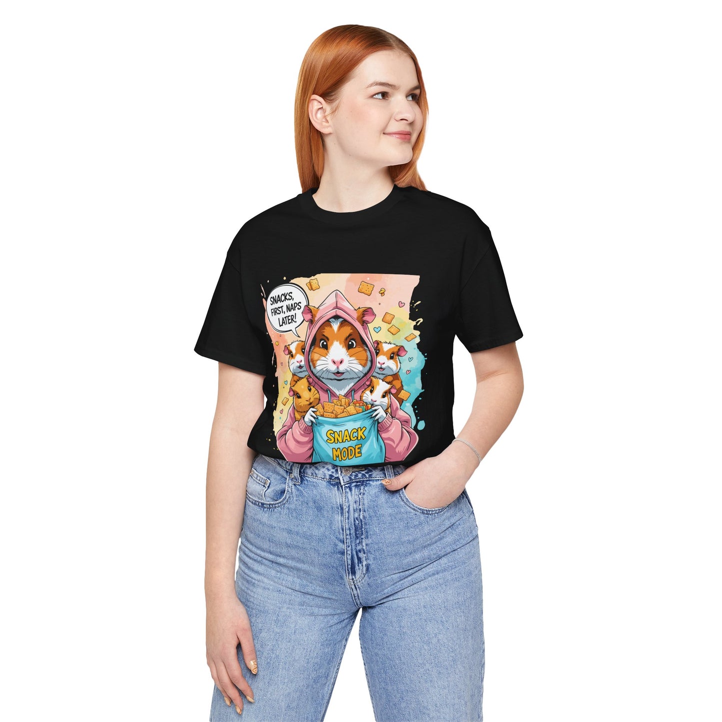 Guinea Pig Mom T-shirt, Snack Rescue Mission, Cozy Family Humor for Snack Lovers