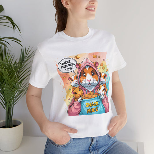 Guinea Pig Mom T-shirt, Snack Rescue Mission, Cozy Family Humor for Snack Lovers