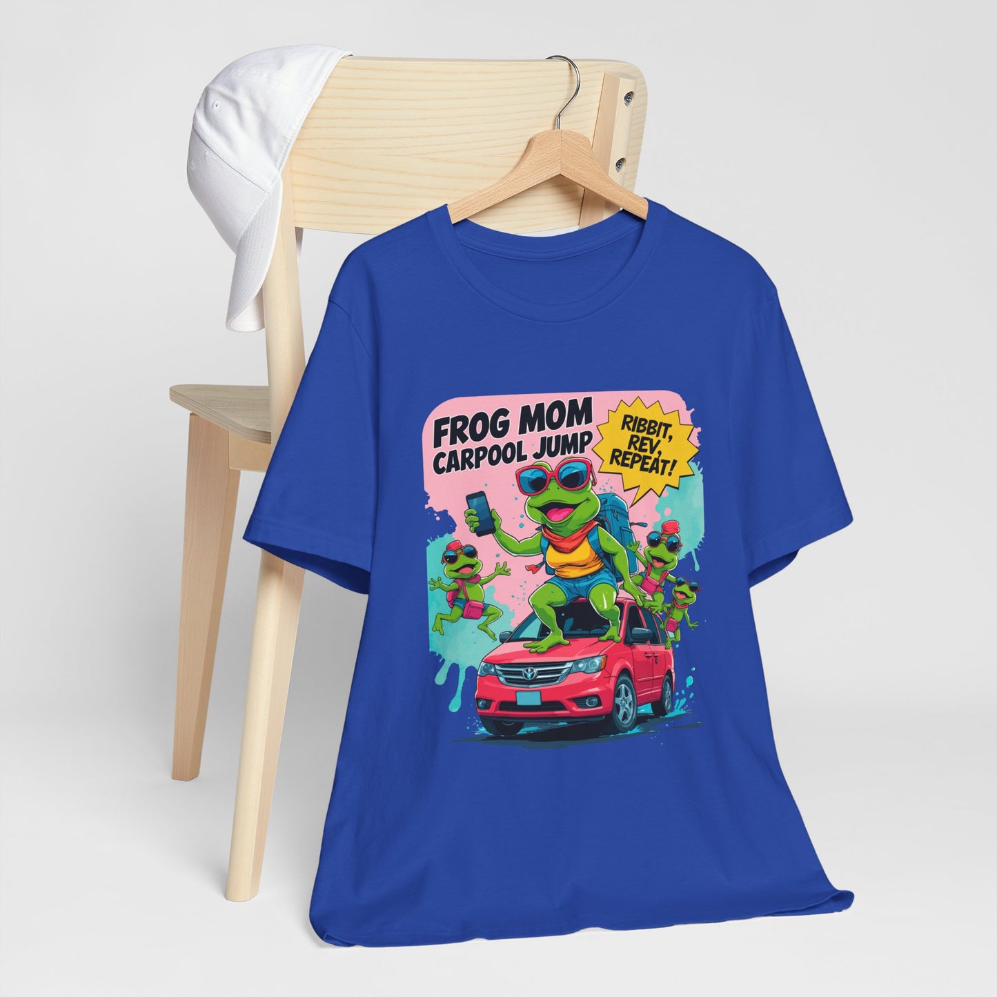 Frog Mom T-shirt Carpool Jump Chaos Rush Parent Commuter Humor