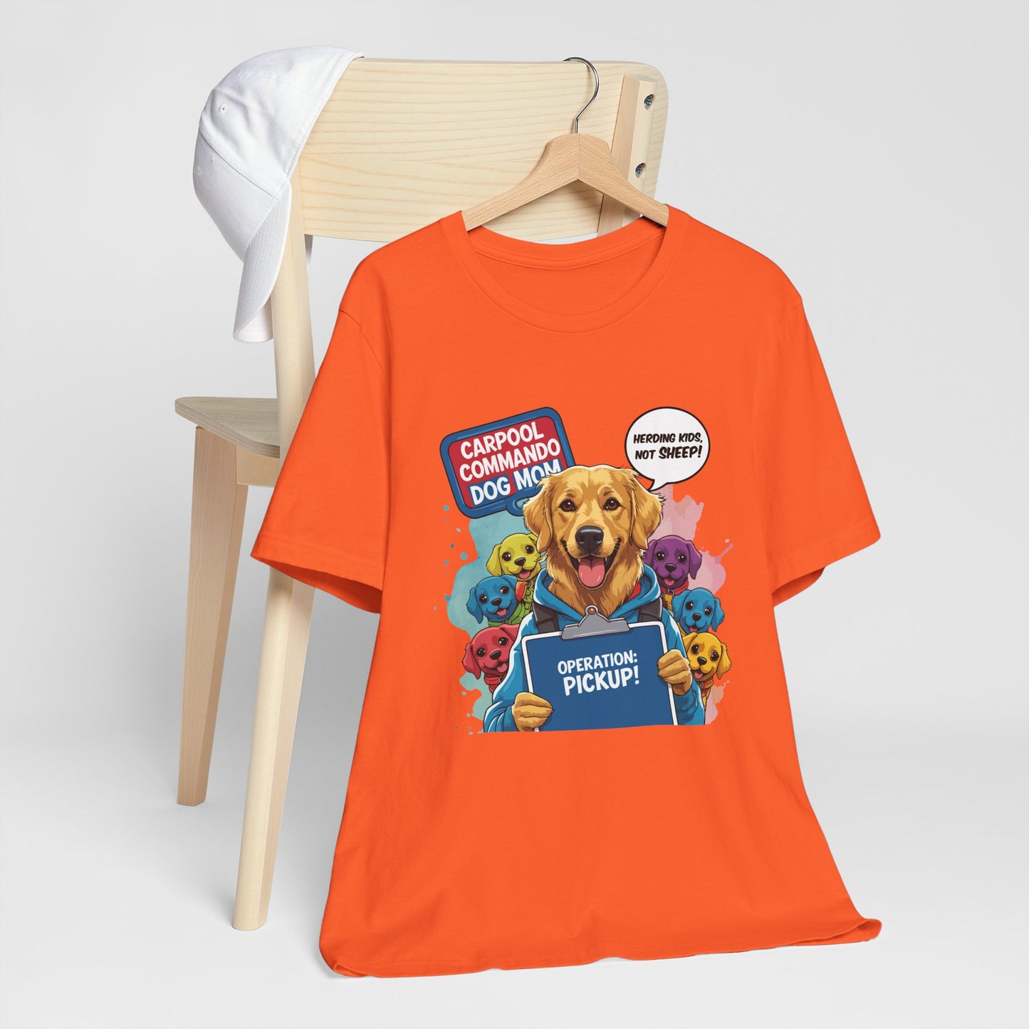 Dog Mom T-shirt, Carpool Commando School Pickup Survival, Funny Family Chaos