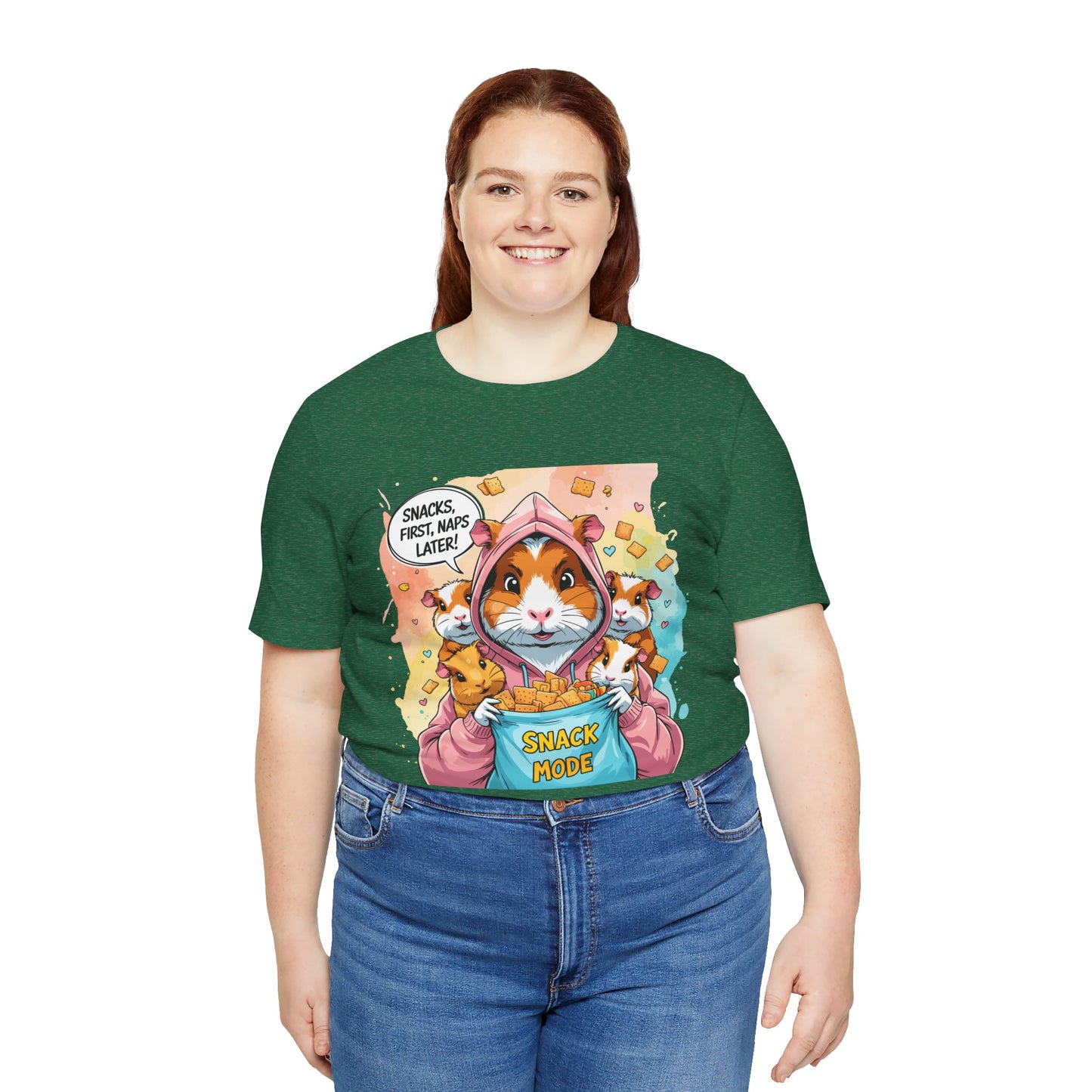 Guinea Pig Mom T-shirt, Snack Rescue Mission, Cozy Family Humor for Snack Lovers