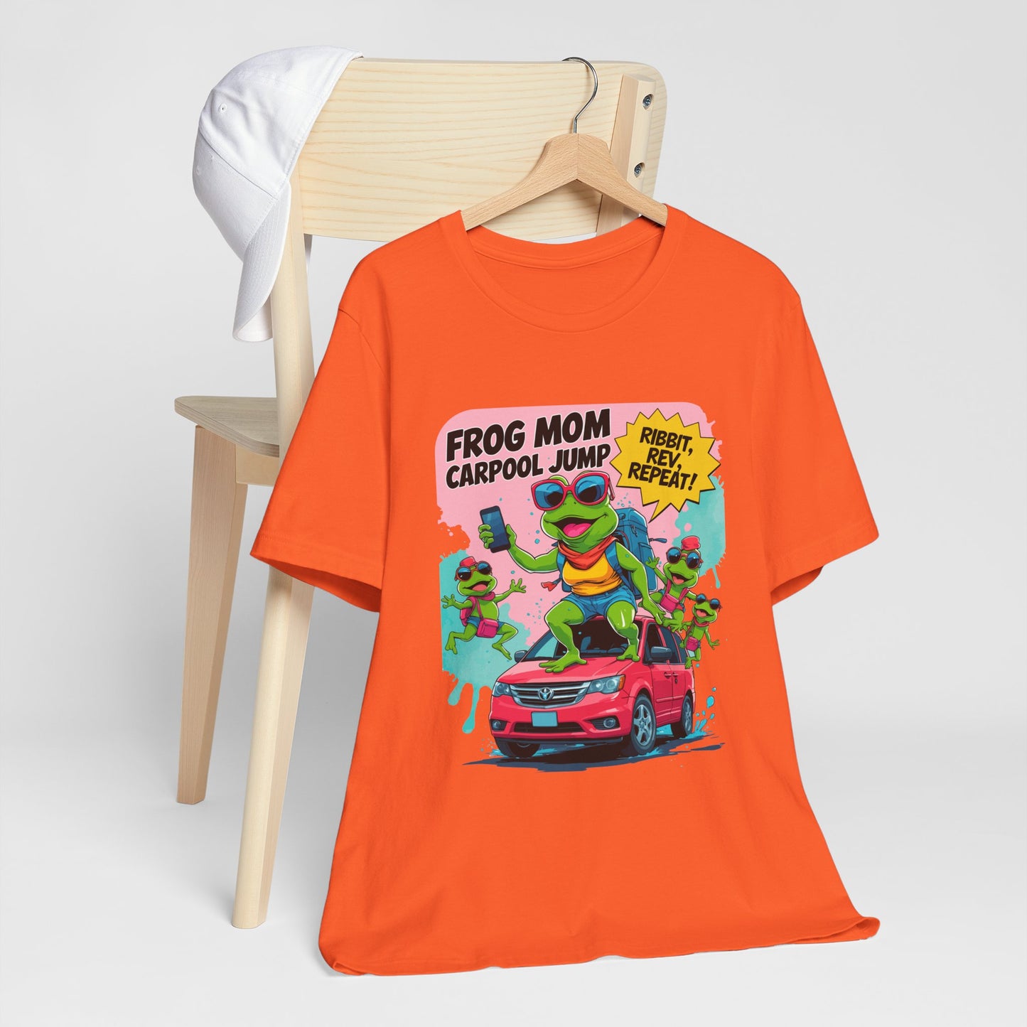 Frog Mom T-shirt Carpool Jump Chaos Rush Parent Commuter Humor