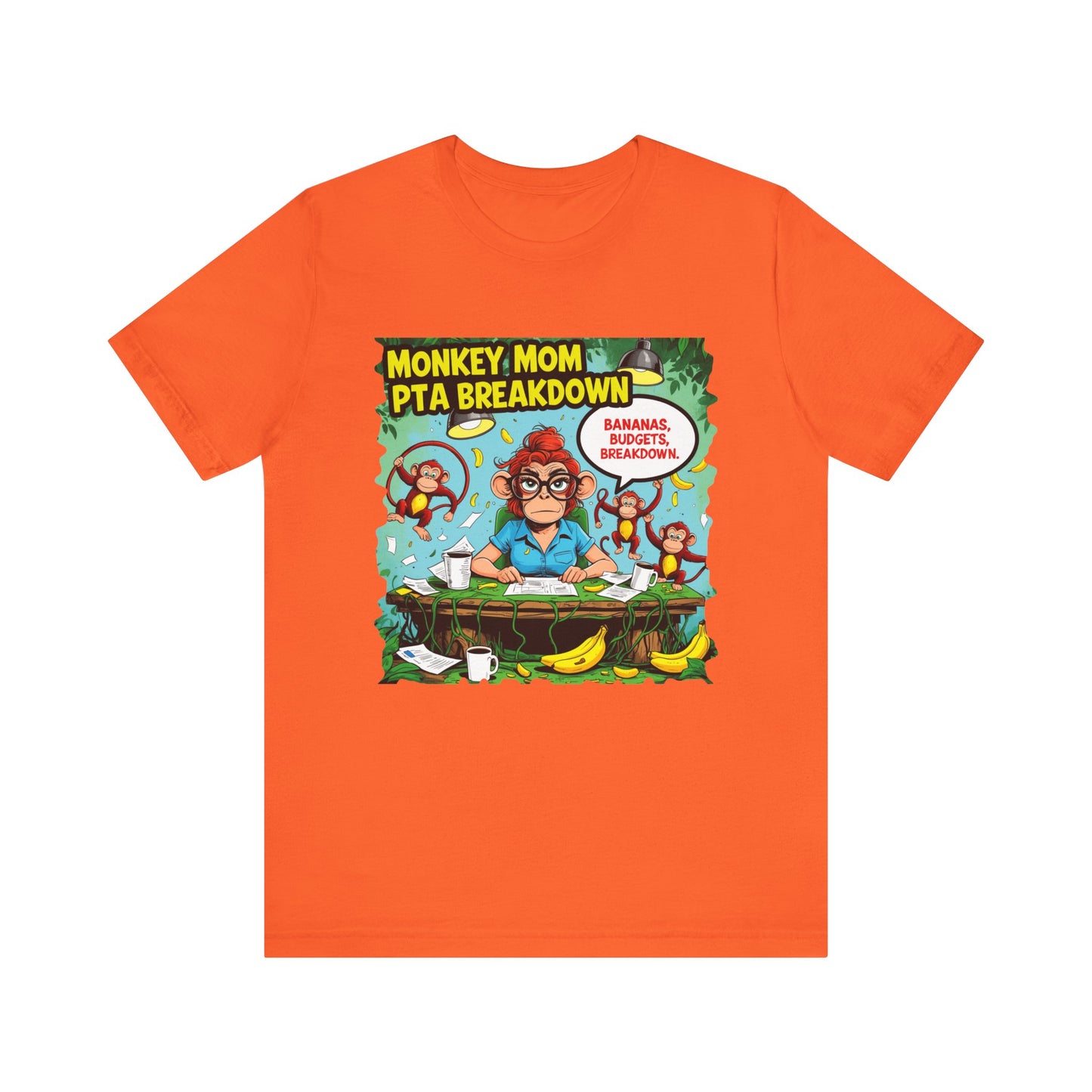 Monkey Mom T-shirt, Jungle Chaos PTA Humor Classroom Stress Gift
