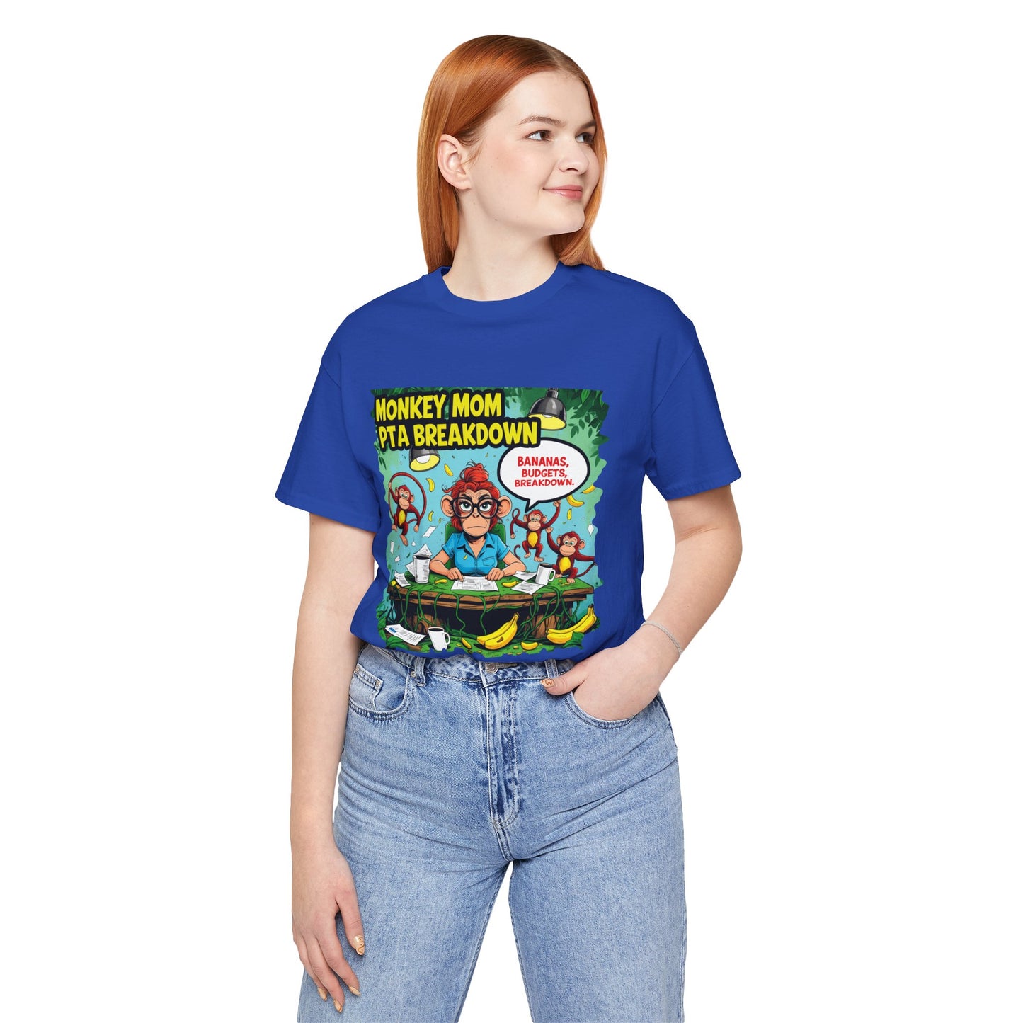 Monkey Mom T-shirt, Jungle Chaos PTA Humor Classroom Stress Gift
