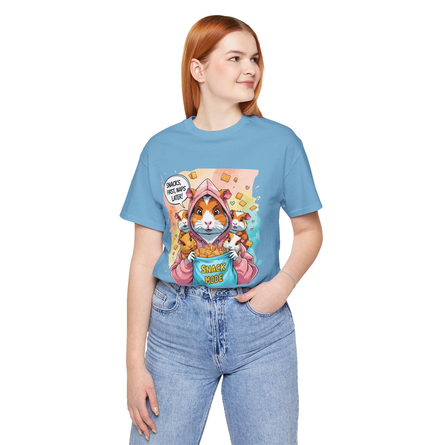 Guinea Pig Mom T-shirt, Snack Rescue Mission, Cozy Family Humor for Snack Lovers