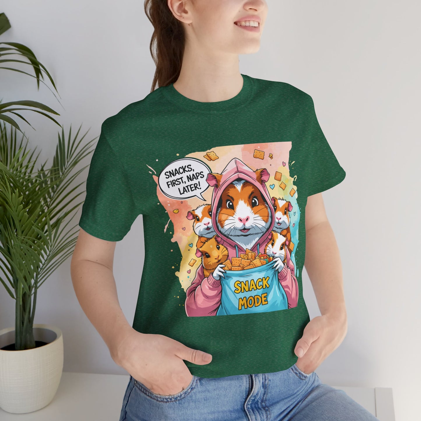 Guinea Pig Mom T-shirt, Snack Rescue Mission, Cozy Family Humor for Snack Lovers