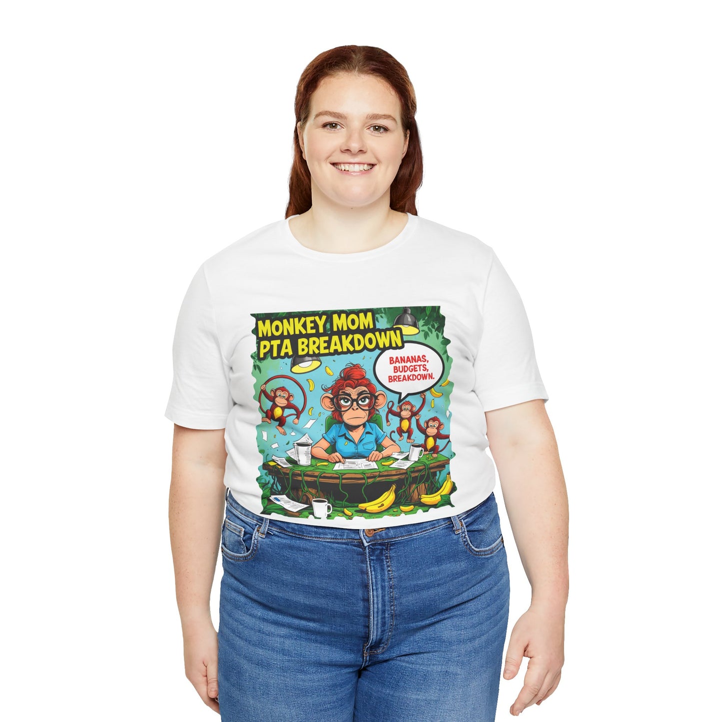 Monkey Mom T-shirt, Jungle Chaos PTA Humor Classroom Stress Gift