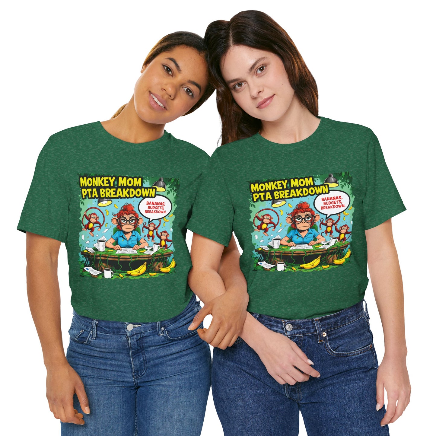 Monkey Mom T-shirt, Jungle Chaos PTA Humor Classroom Stress Gift