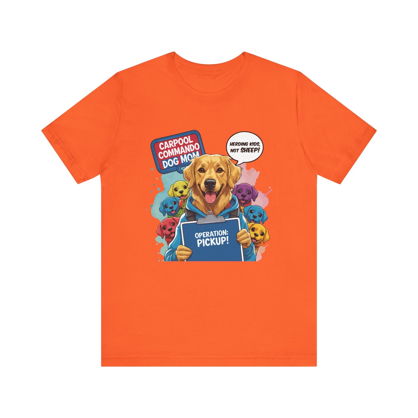 Dog Mom T-shirt, Carpool Commando School Pickup Survival, Funny Family Chaos