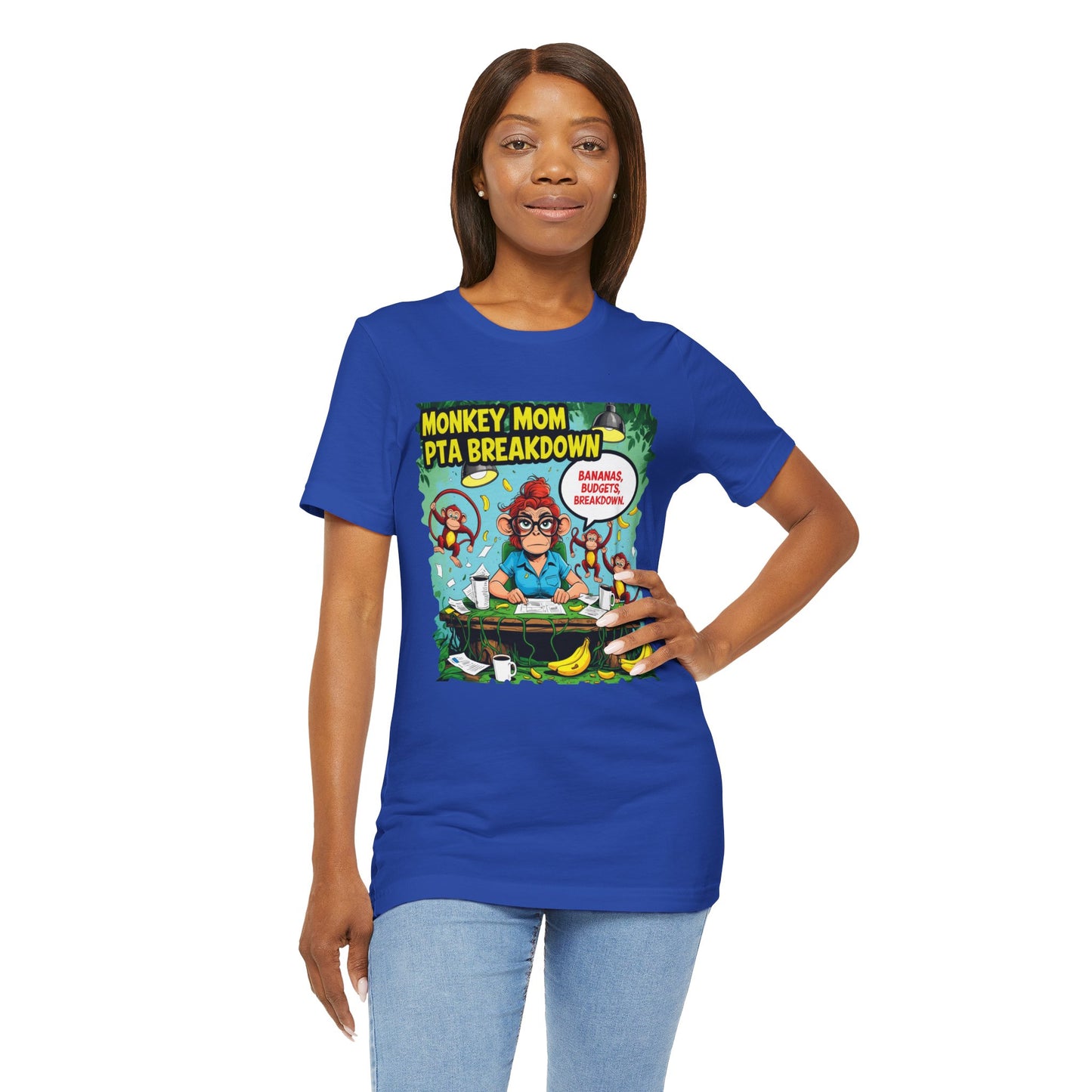 Monkey Mom T-shirt, Jungle Chaos PTA Humor Classroom Stress Gift
