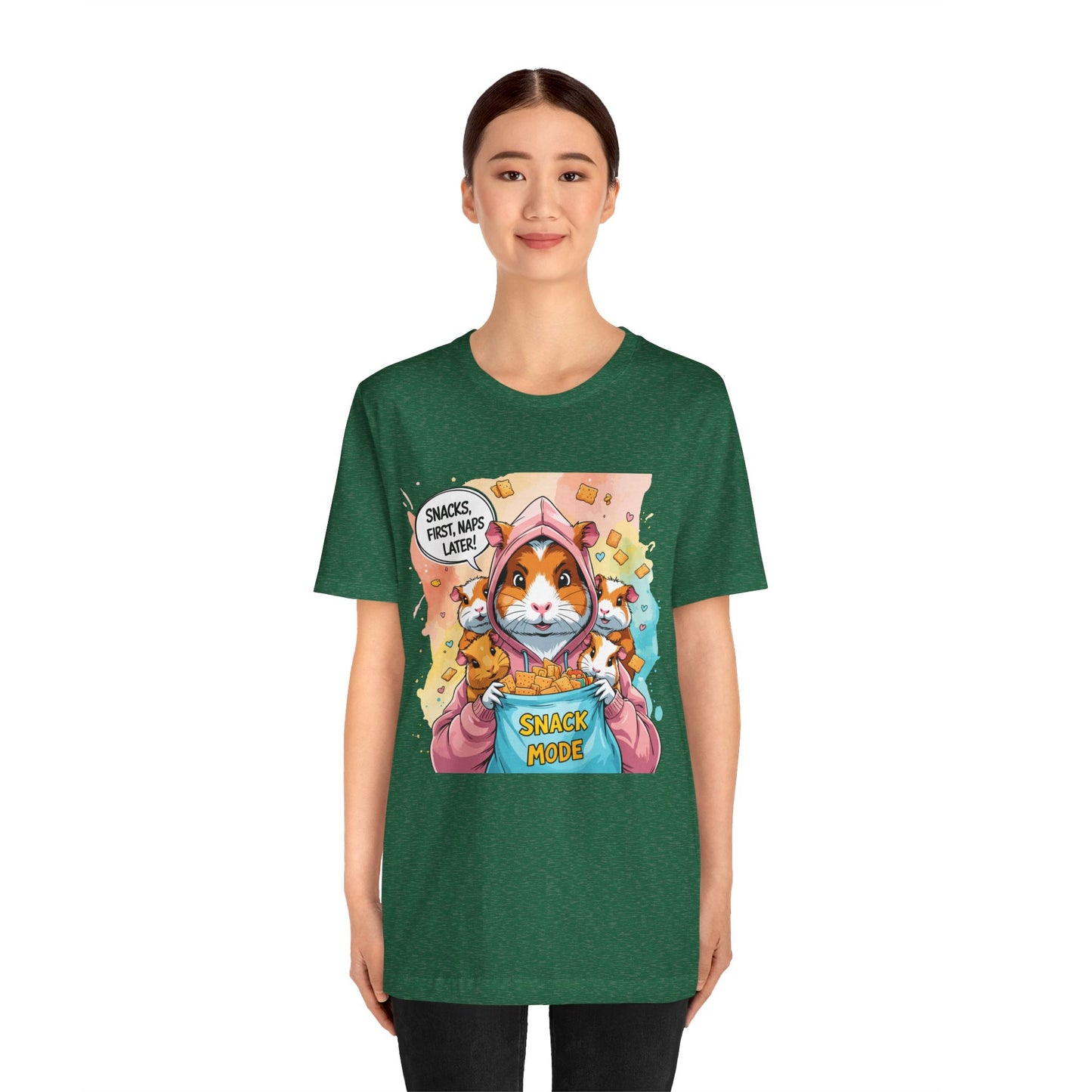 Guinea Pig Mom T-shirt, Snack Rescue Mission, Cozy Family Humor for Snack Lovers