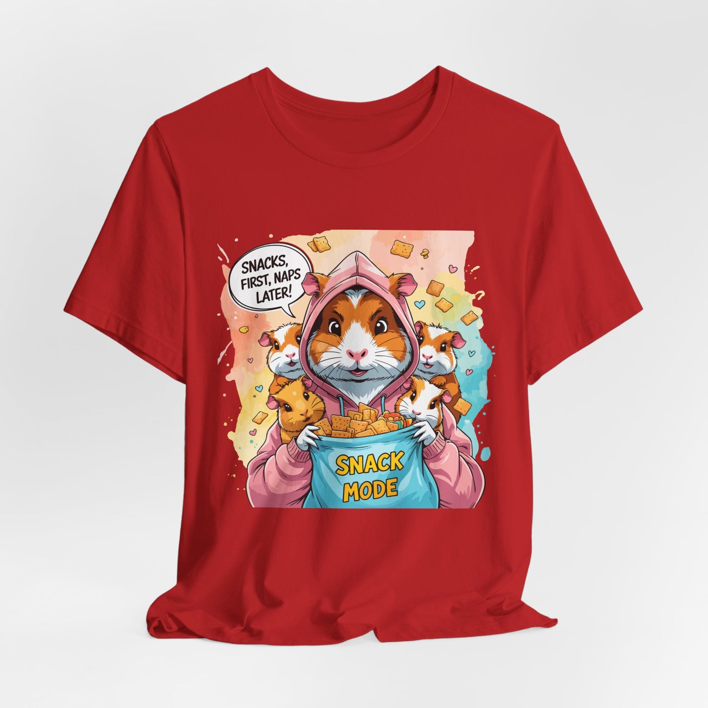 Guinea Pig Mom T-shirt, Snack Rescue Mission, Cozy Family Humor for Snack Lovers