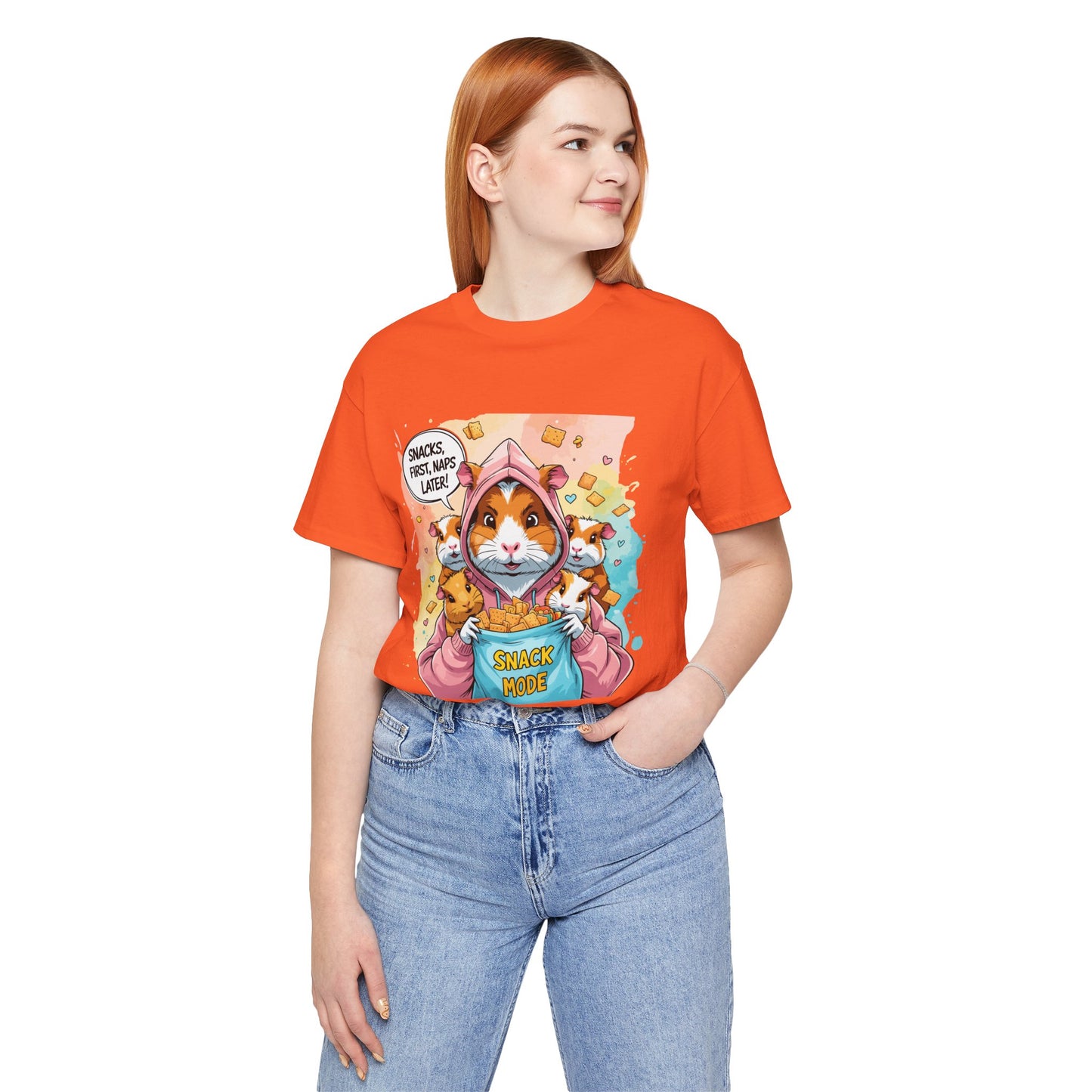 Guinea Pig Mom T-shirt, Snack Rescue Mission, Cozy Family Humor for Snack Lovers