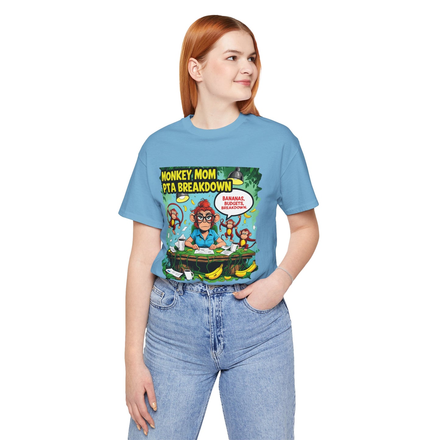 Monkey Mom T-shirt, Jungle Chaos PTA Humor Classroom Stress Gift