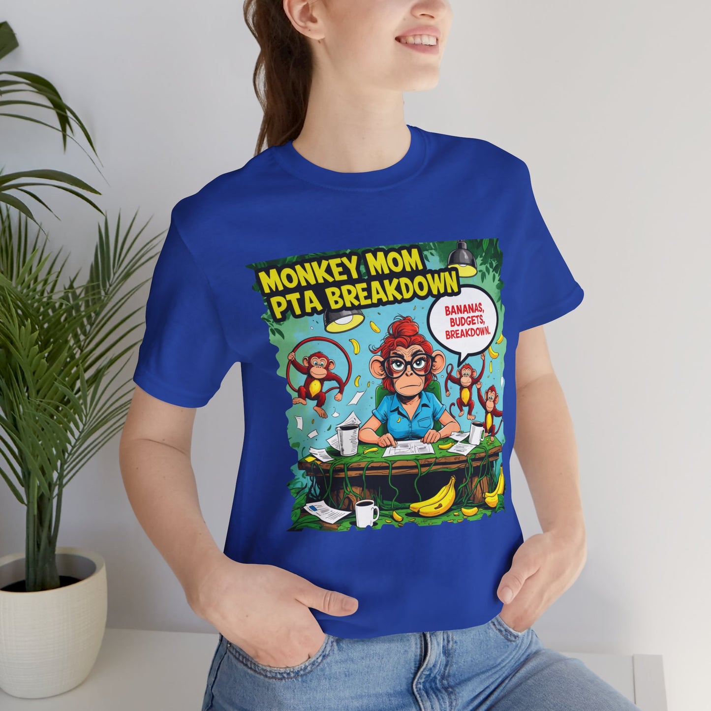 Monkey Mom T-shirt, Jungle Chaos PTA Humor Classroom Stress Gift