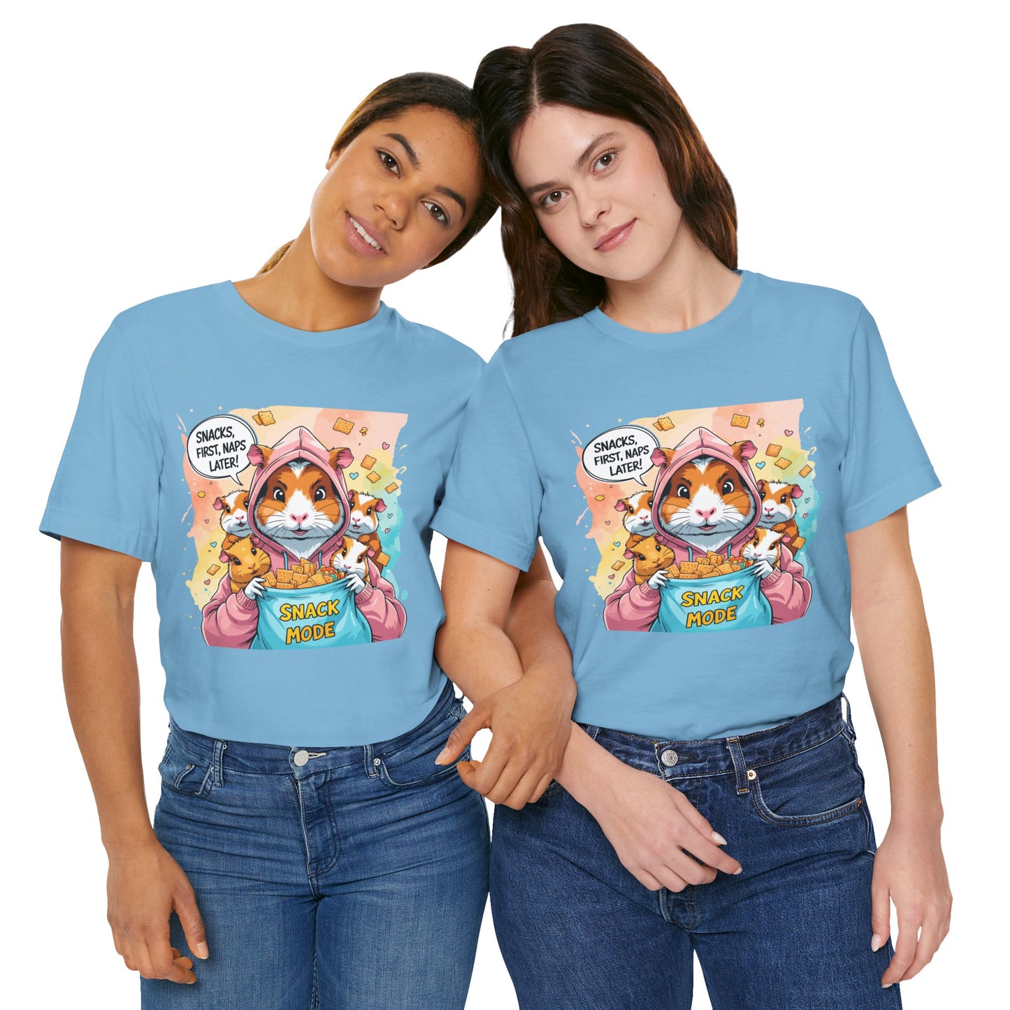 Guinea Pig Mom T-shirt, Snack Rescue Mission, Cozy Family Humor for Snack Lovers