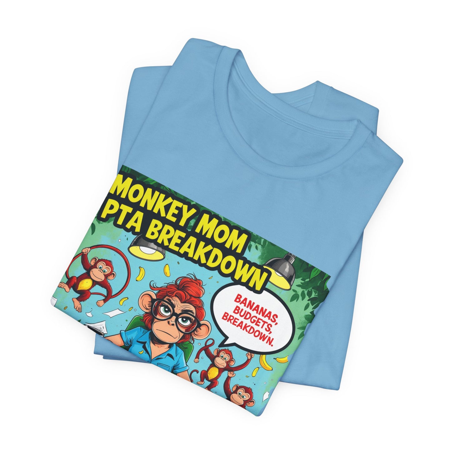 Monkey Mom T-shirt, Jungle Chaos PTA Humor Classroom Stress Gift