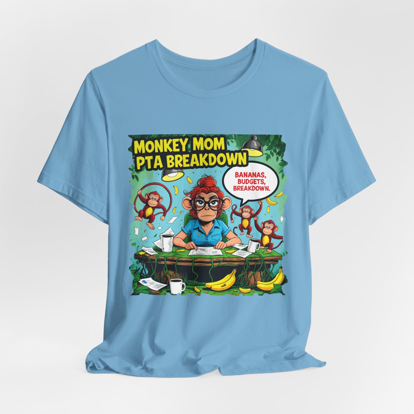 Monkey Mom T-shirt, Jungle Chaos PTA Humor Classroom Stress Gift